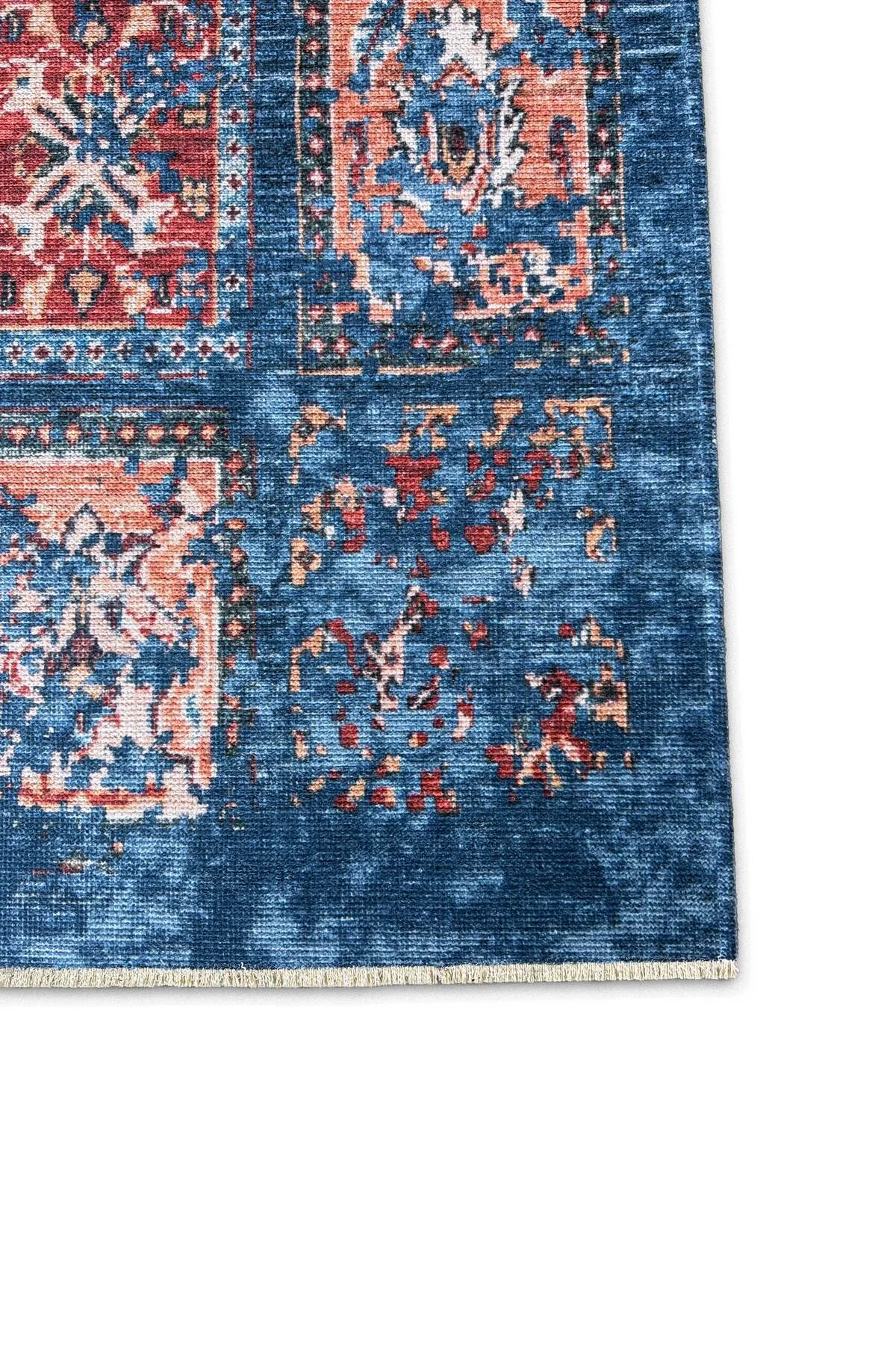 Eskitme afgan mavi şönil halı kendinden saçaklı halı kilim yolluk kaymaz yıkanabilir salon mutfak Eskitme afgan mavi şönil halı kendinden saçaklı halı kilim yolluk kaymaz yıkanabilir salon mutfak