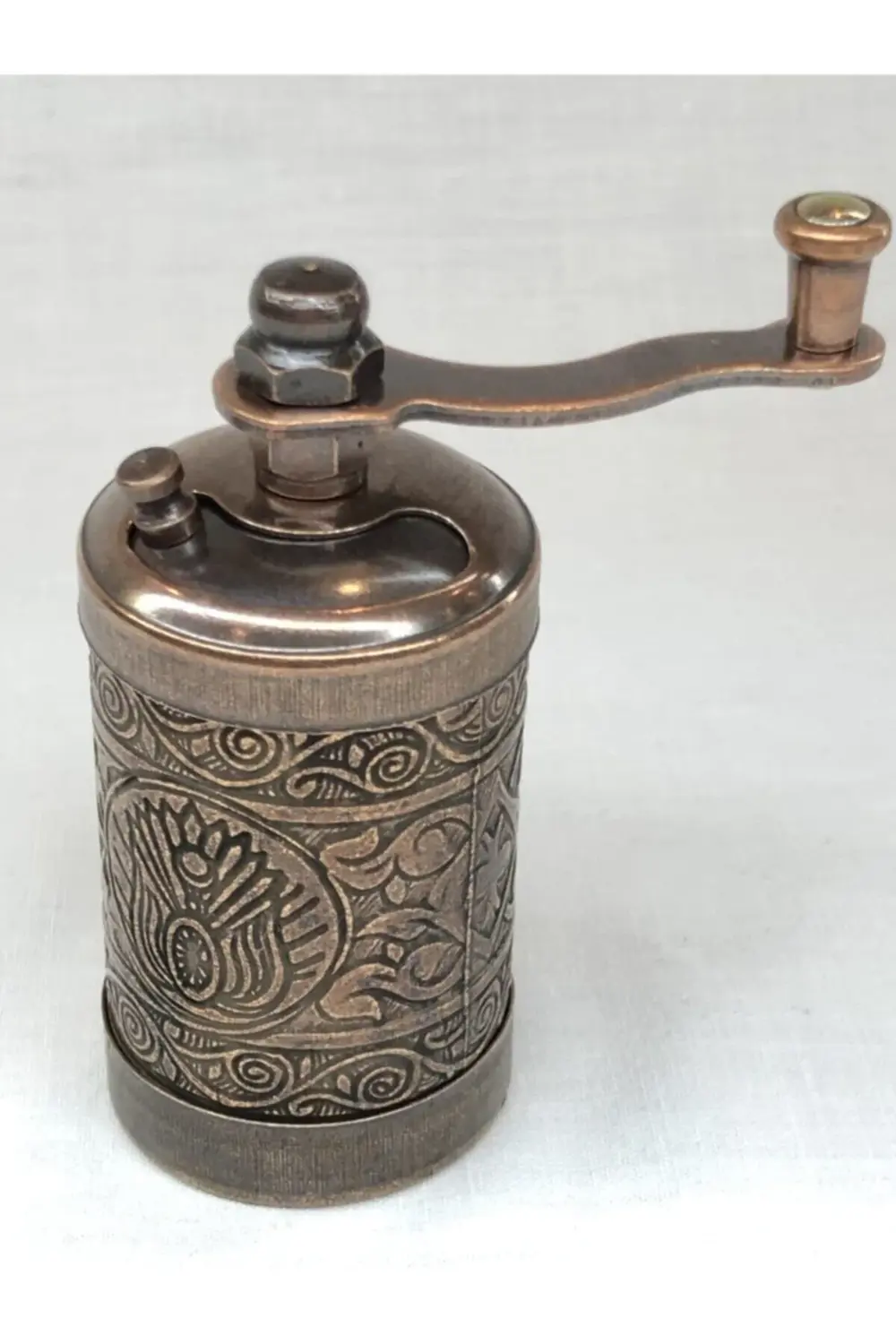 Eskitme Antik Bakır Renkli Osmanlı Motif Döküm El Pirinç Karabibe