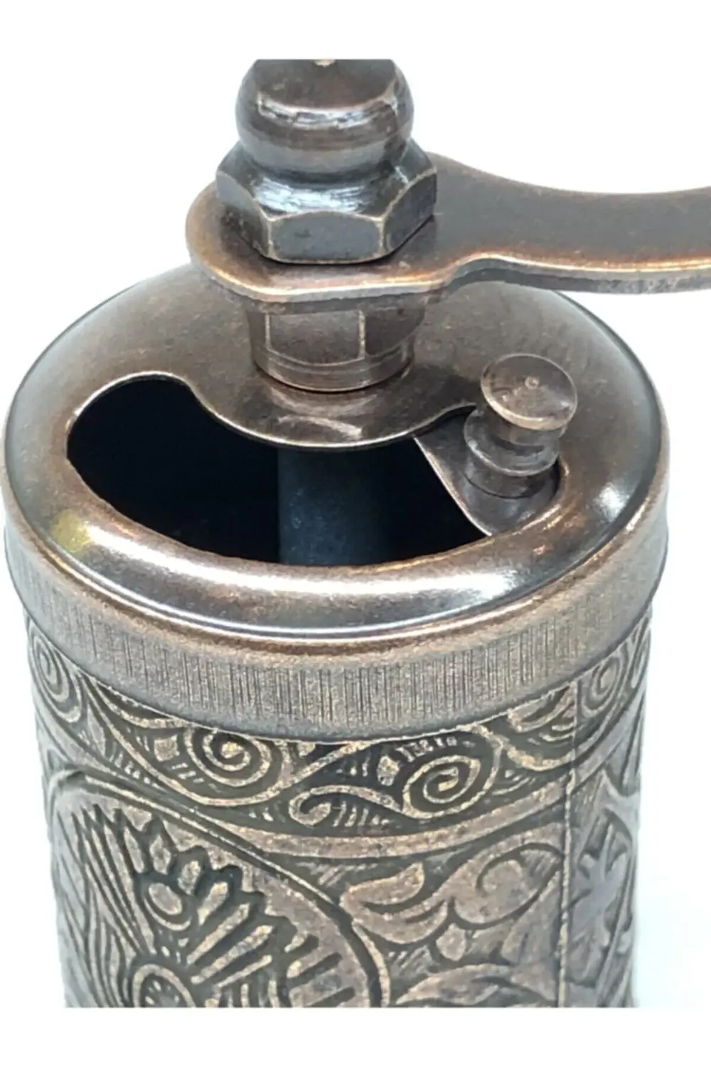 Eskitme Antik Bakır Renkli Osmanlı Motif Döküm El Pirinç Karabibe