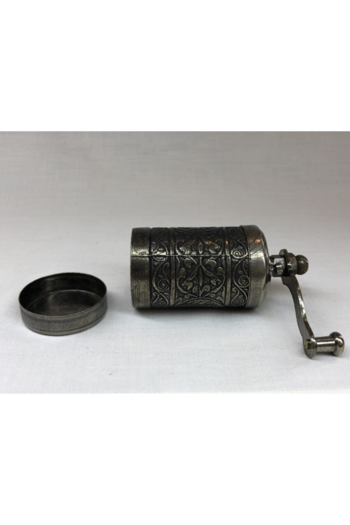 Eskitme Antik Gümüş Renkli Osmanlı Motifli Otantik El Yapımı Piri