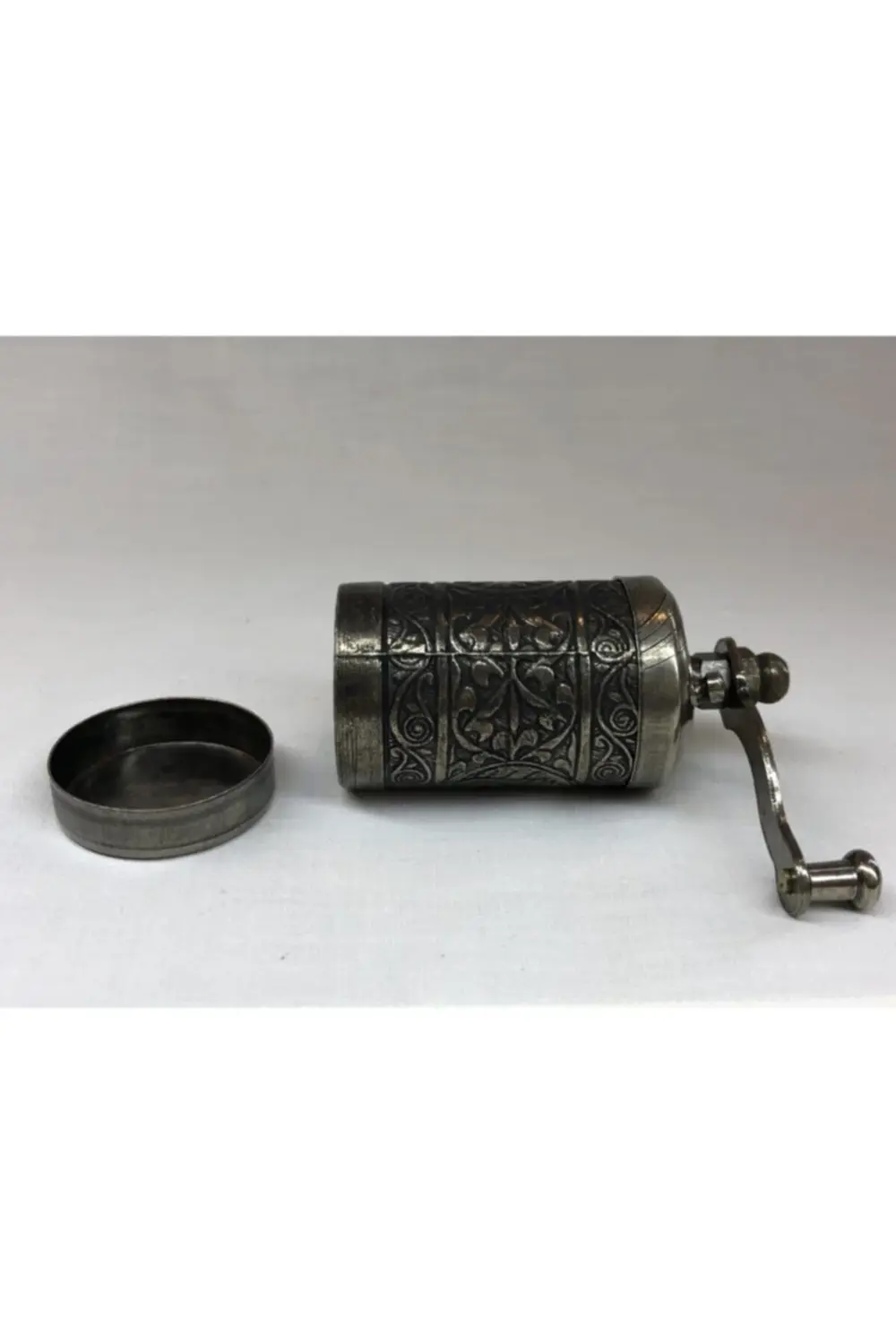 Eskitme Antik Gümüş Renkli Osmanlı Motifli Otantik El Yapımı Piri