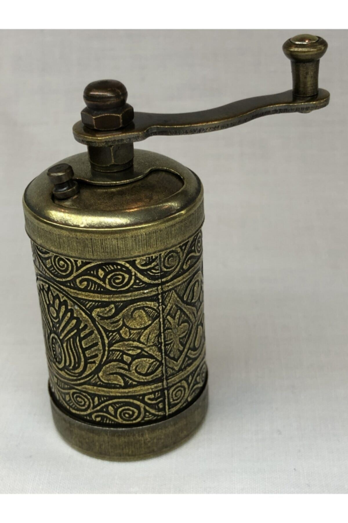 Eskitme Antik Pirinç Renkli Osmanlı Motifli Otantik  El Yapımı Pi