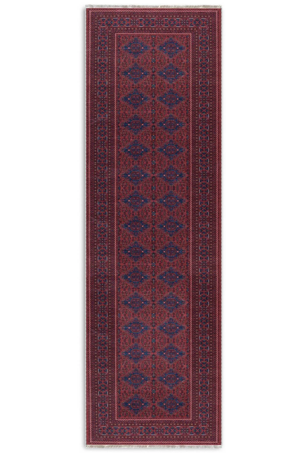 Eskitme bordo pembe kendinden saçaklı şönil afgan halısı kilim kaymaz taban yıkanabilir yolluk Eskitme bordo pembe kendinden saçaklı şönil afgan halısı kilim kaymaz taban yıkanabilir yolluk