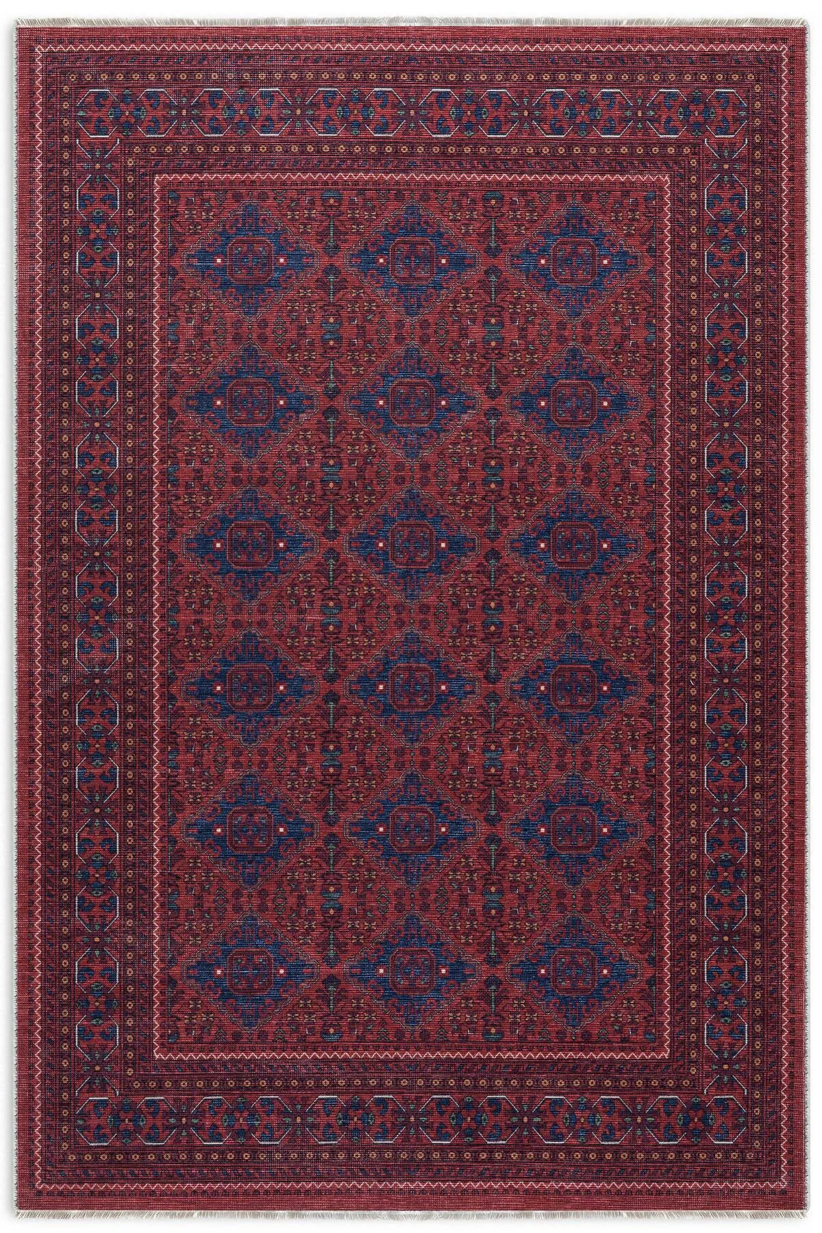 Eskitme bordo pembe kendinden saçaklı şönil afgan halısı kilim kaymaz taban yıkanabilir yolluk Eskitme bordo pembe kendinden saçaklı şönil afgan halısı kilim kaymaz taban yıkanabilir yolluk