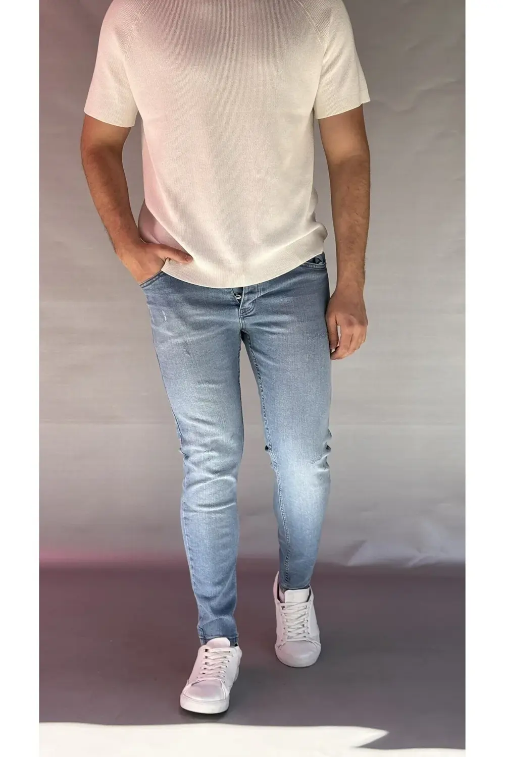 Eskitme Detay Slim Fit Jean
