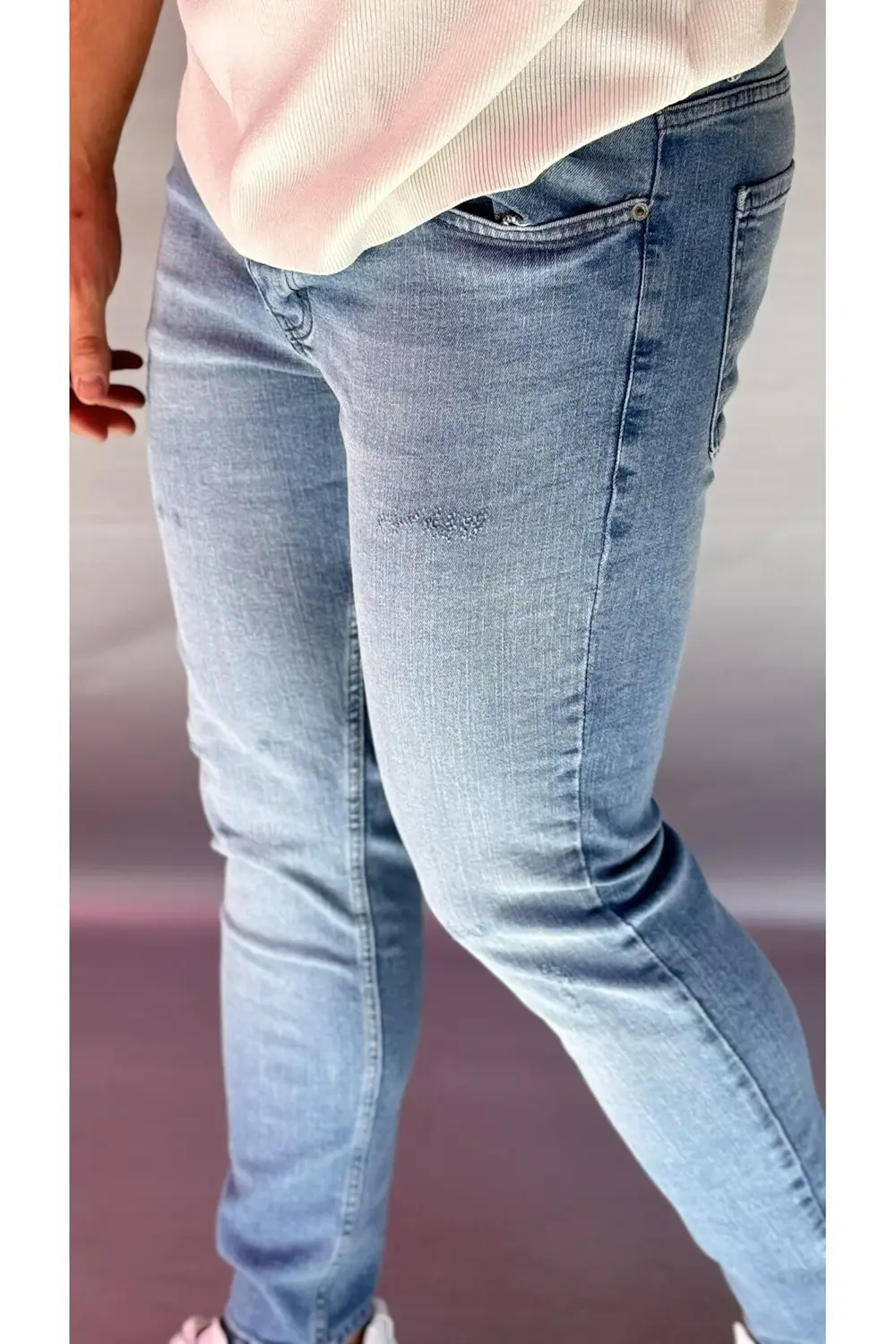 Eskitme Detay Slim Fit Jean