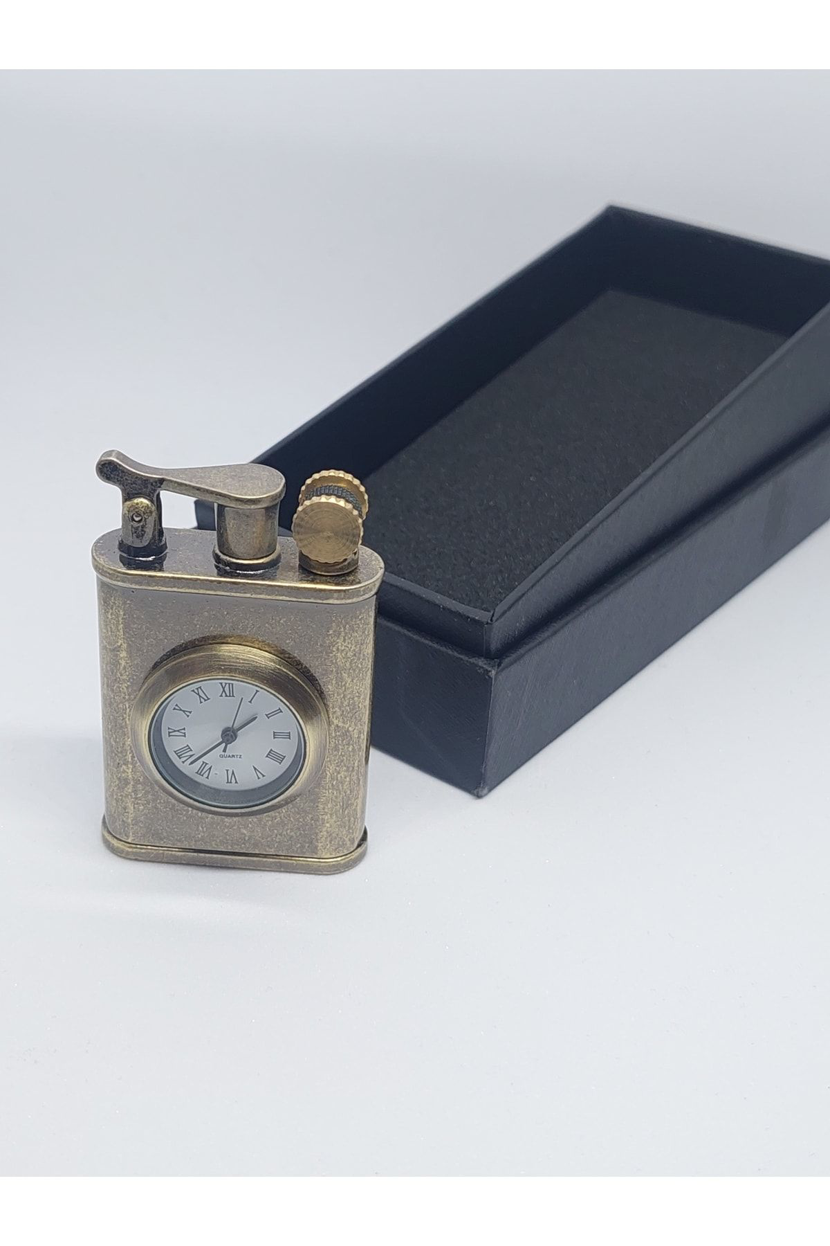 Pnp Eskitme Kaplamalı Saatli Çakmak Benzinli Klasik Çakmak,Kaliteli H