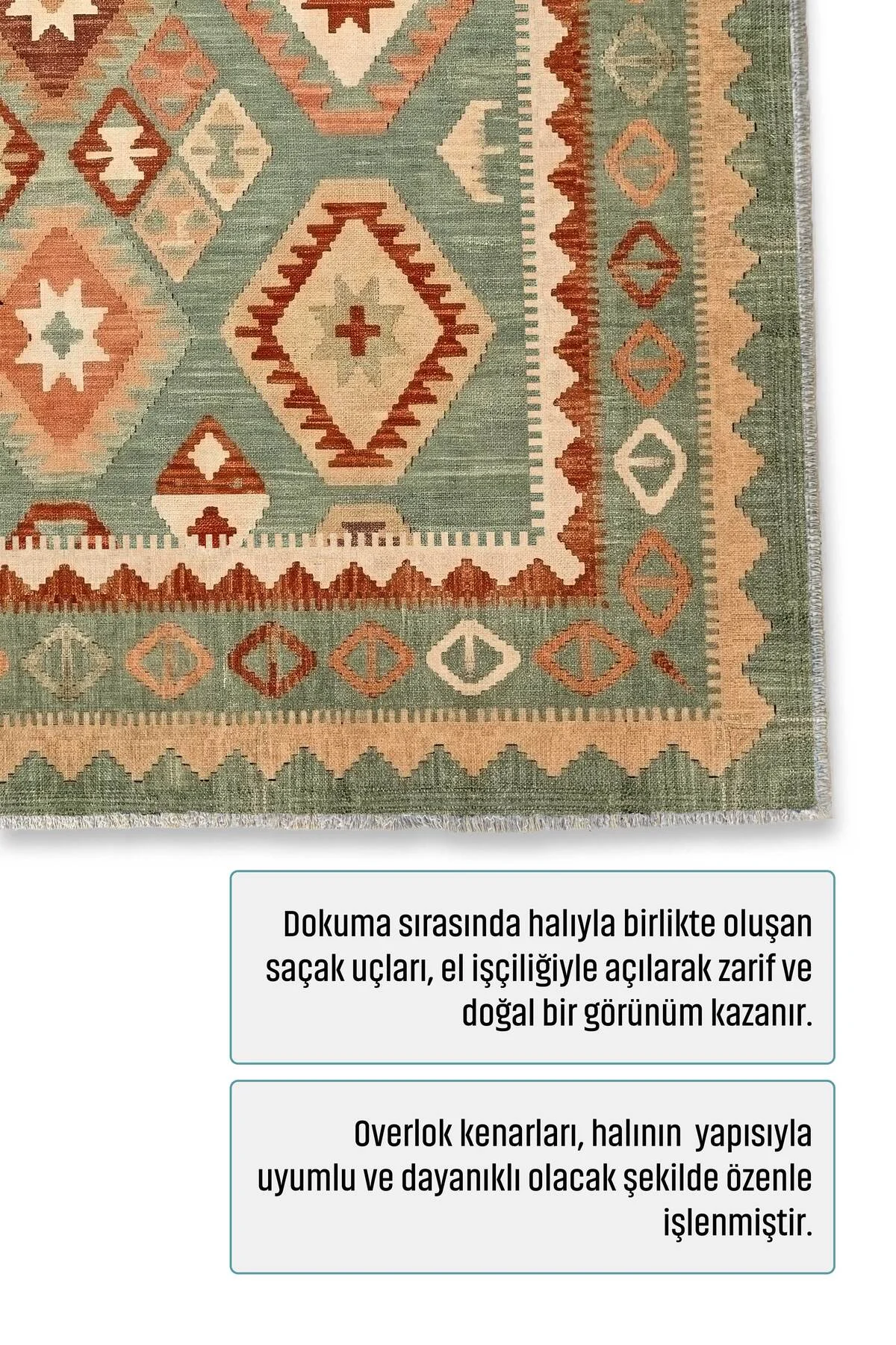 Eskitme Yeşil Anadolu Kilim Şönil Halı Yolluk Kaymaz Yıkanabilir Mutfak Salon Koridor Eskitme Yeşil Anadolu Kilim Şönil Halı Yolluk Kaymaz Yıkanabilir Mutfak Salon Koridor