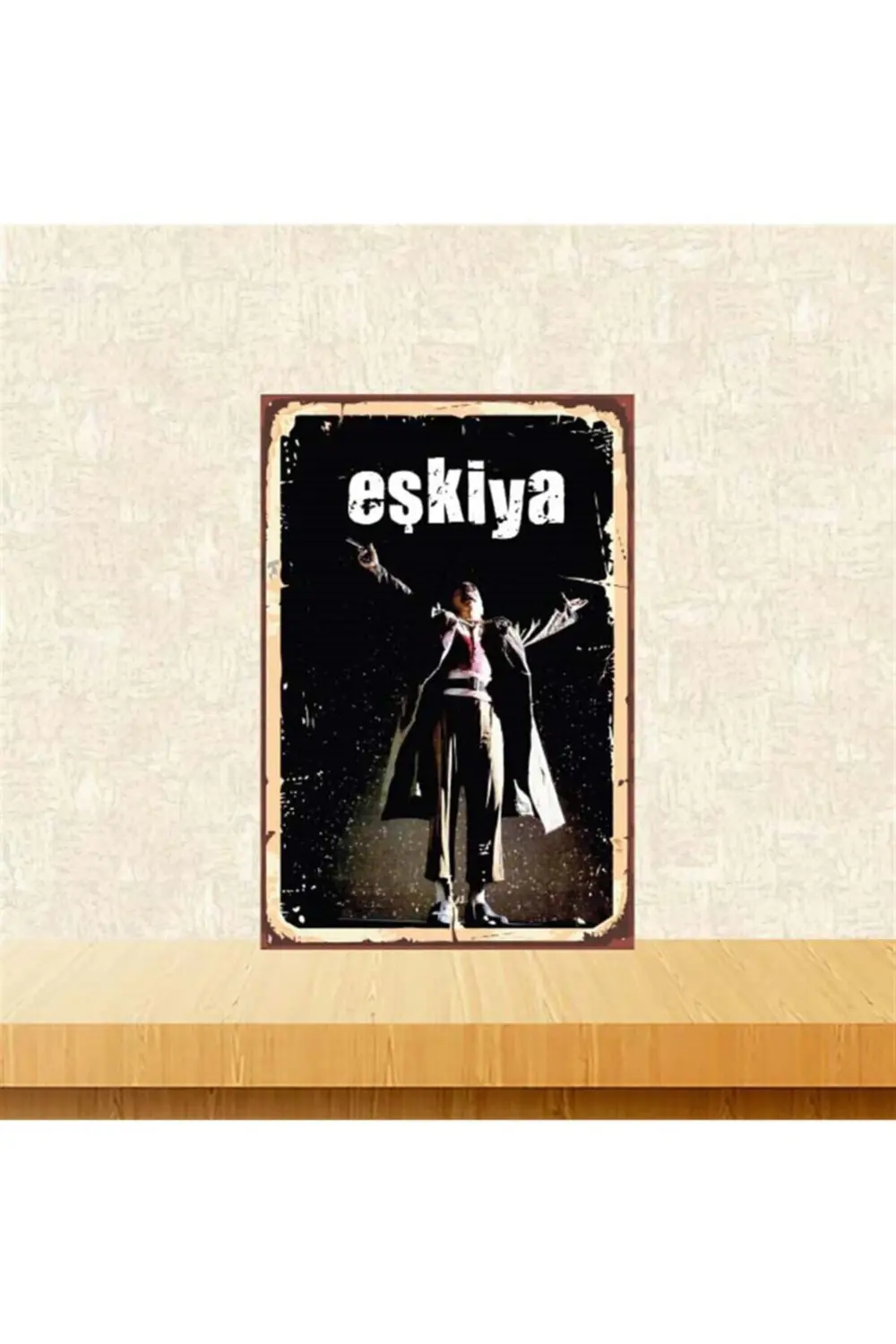 Eşkiya Şener Şen 20-30 cm Retro Ahşap Poster Tkfx4314