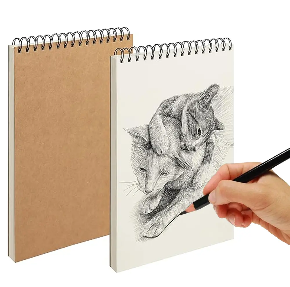 Eskiz Defteri A5 Boyutunda 160 gr Üstten Telli Karakalem Sketch B