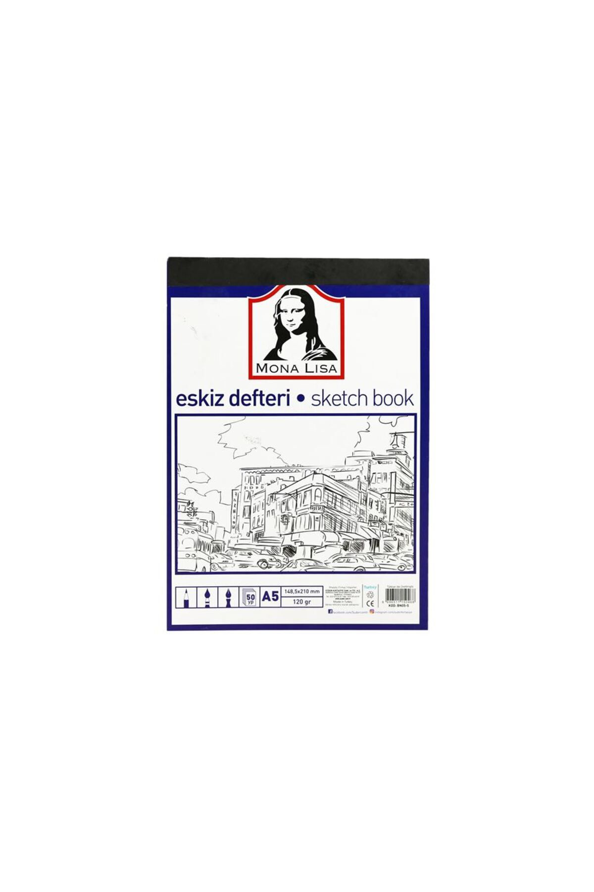 Eskiz Defteri A5 120 gr 50 Yp Bn05-5