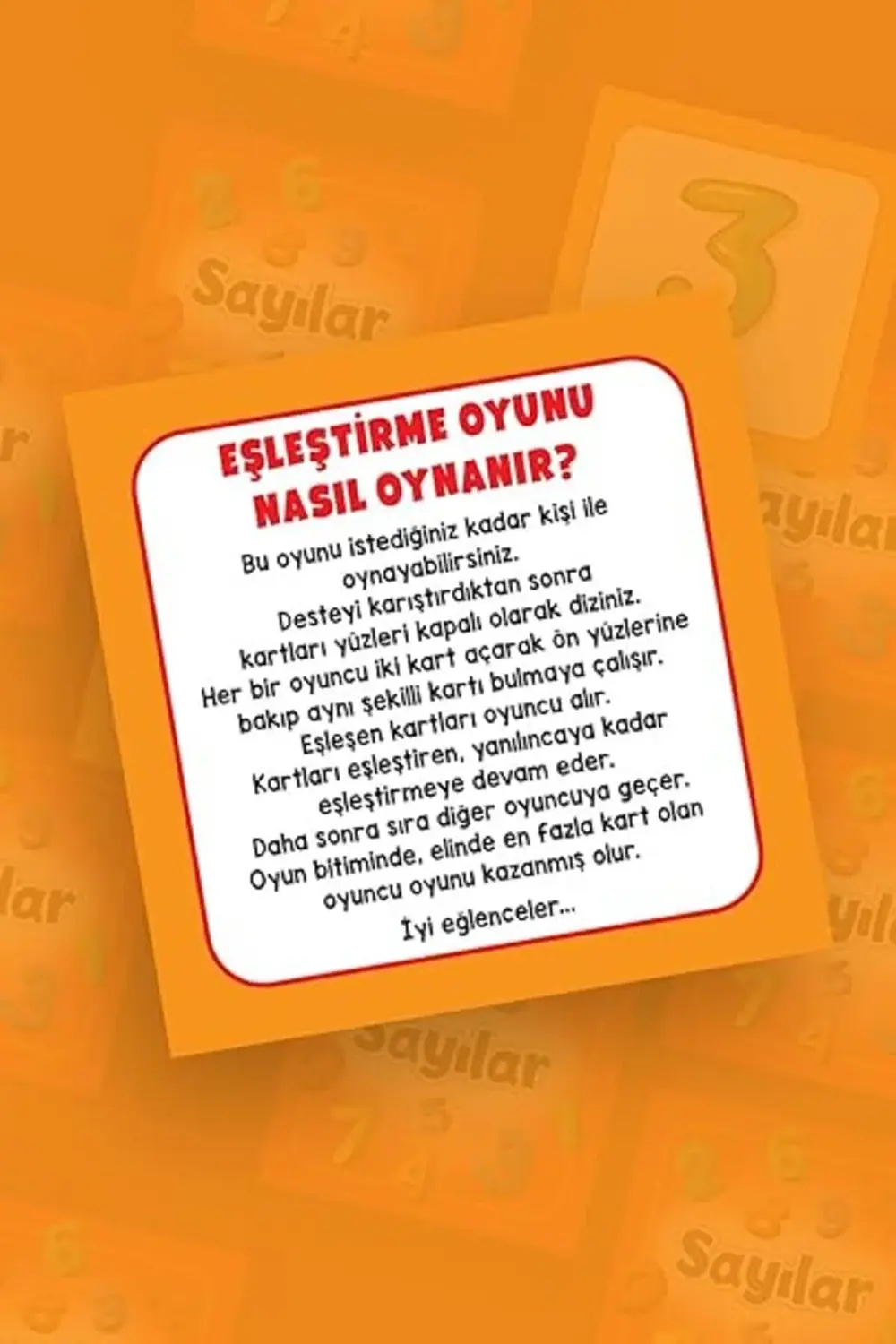 Eşleştirme Hafıza Kart Oyunu