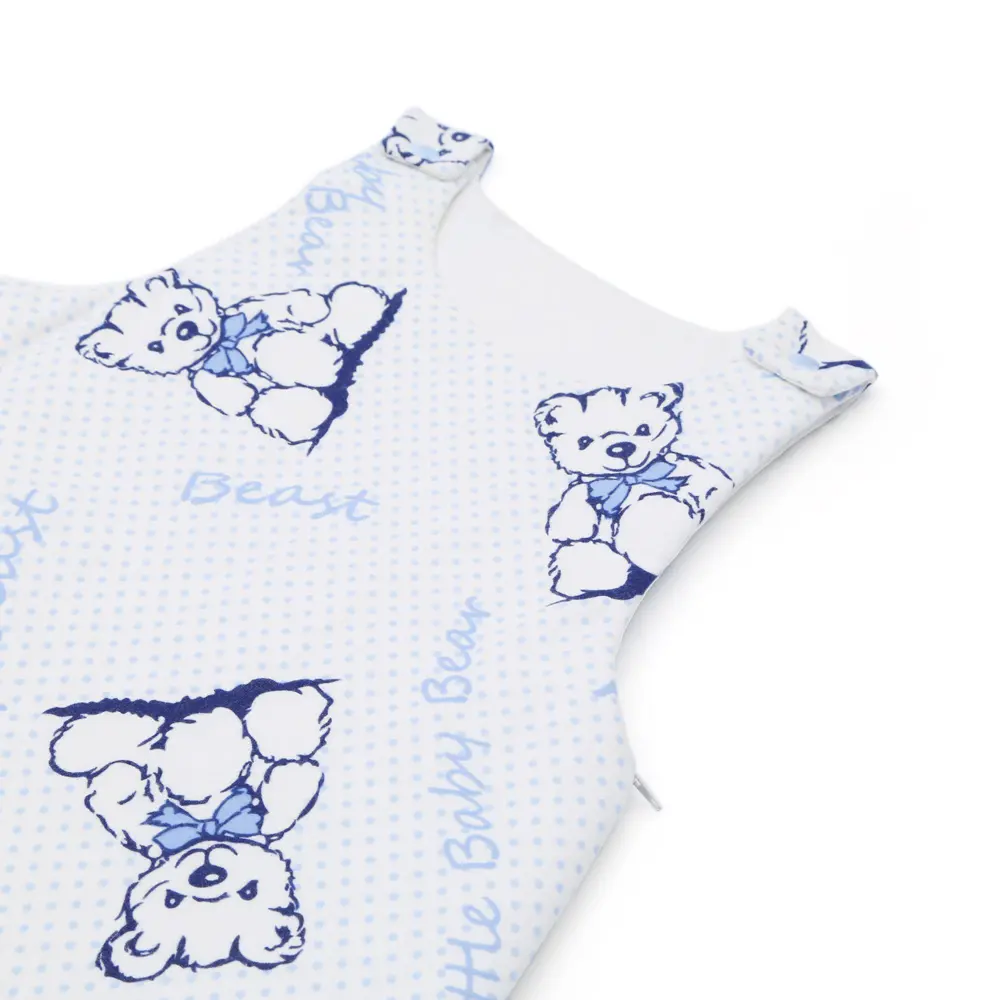 Esma Bebe Uyku Tulumu Mavi Ayıcık Desen/0-12 Ay