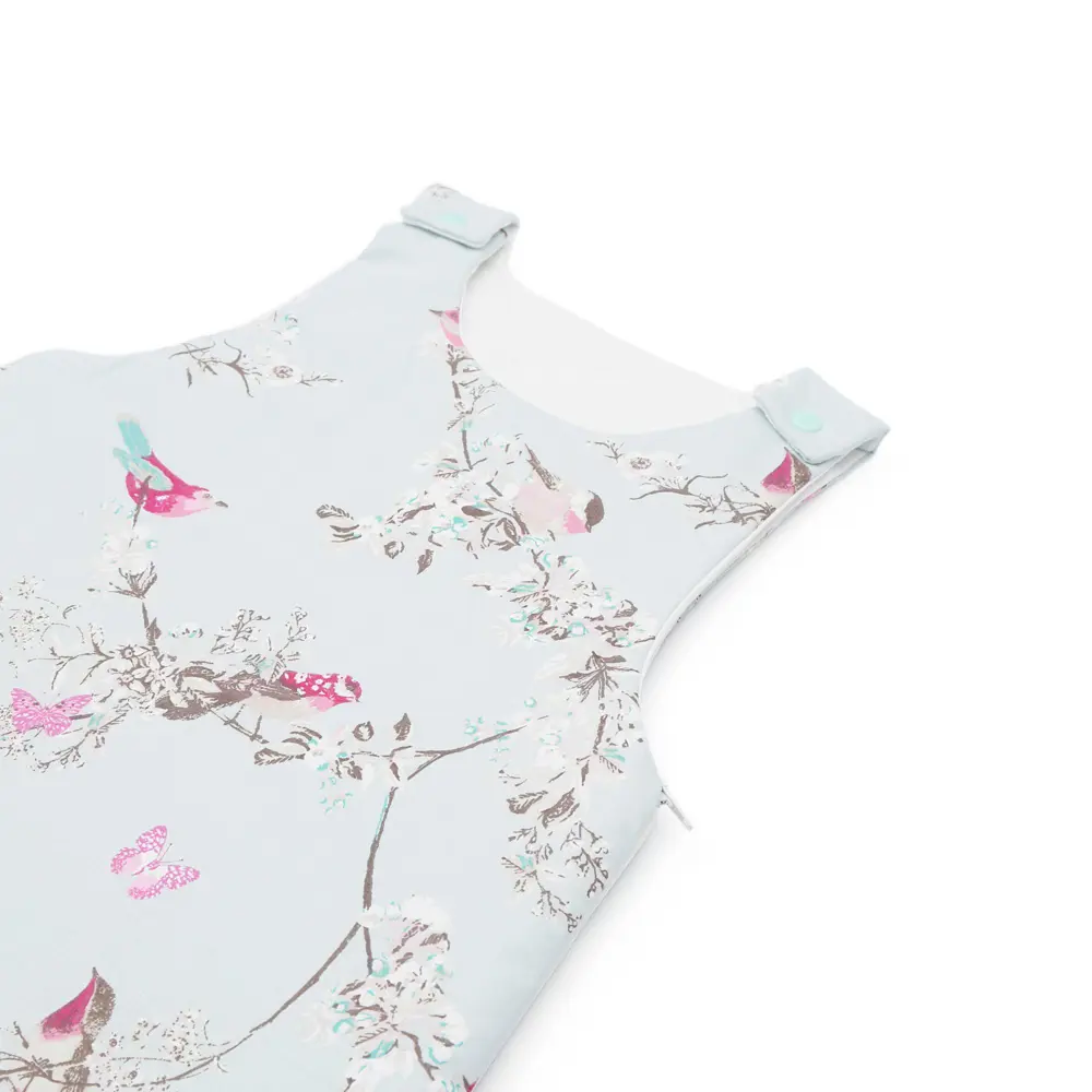Esma Bebe Uyku Tulumu Vintage Kuşlar Desen/0-12 Ay Esma Bebe Uyku Tulumu Vintage Kuşlar Desen/0-12 Ay