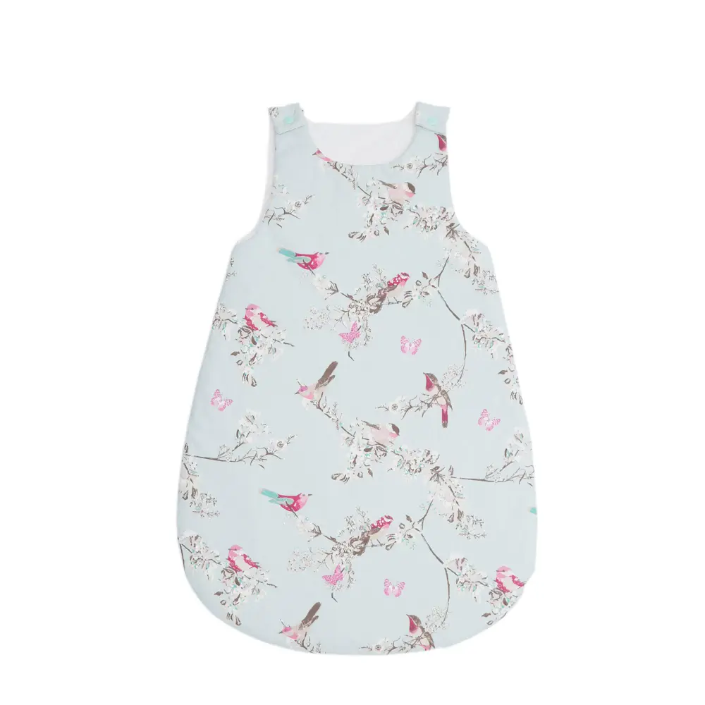 Esma Bebe Uyku Tulumu Vintage Kuşlar Desen/0-12 Ay Esma Bebe Uyku Tulumu Vintage Kuşlar Desen/0-12 Ay