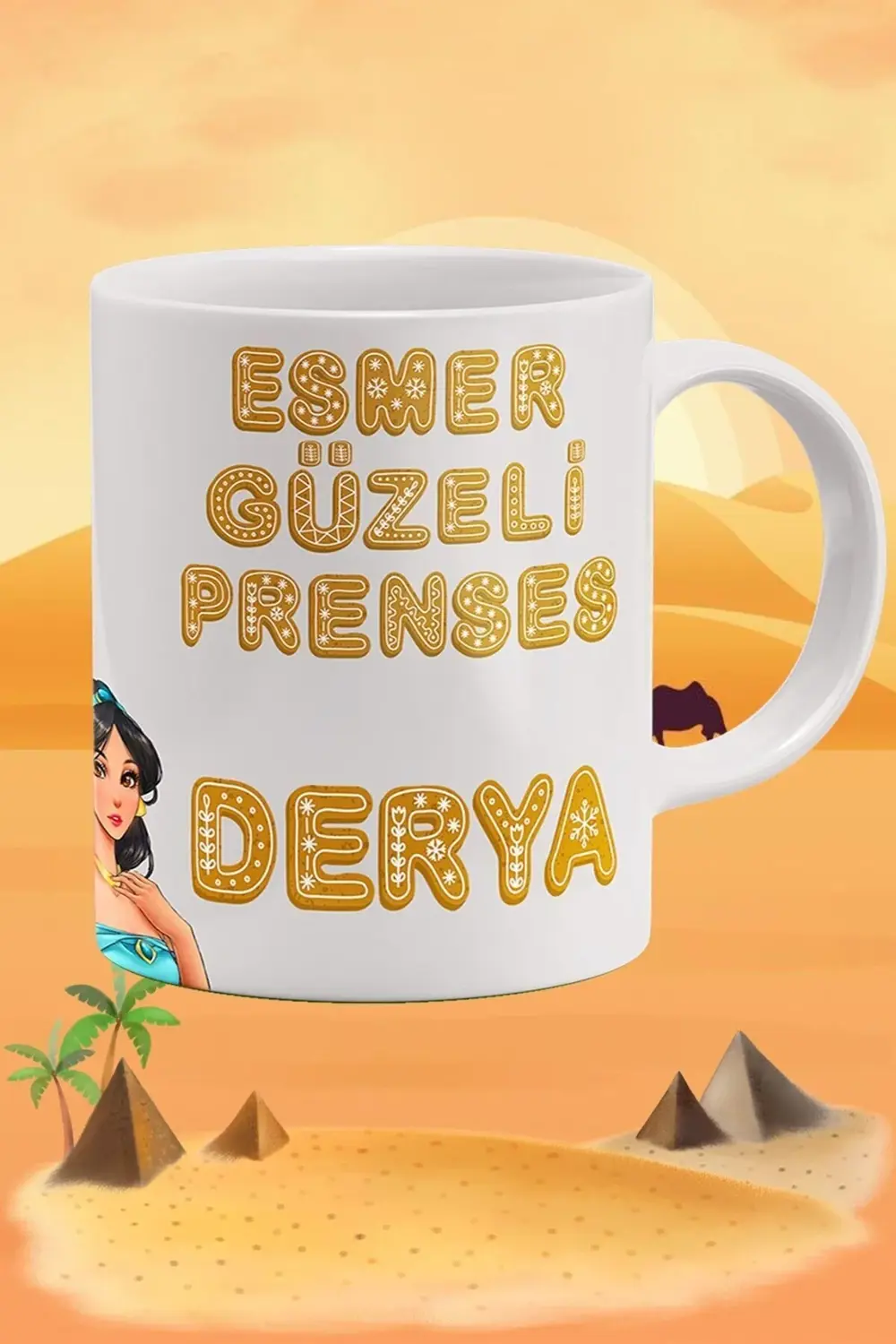 Esmer Güzeli Prenses, Kişiye Özel İsimli, Porselen Kupa