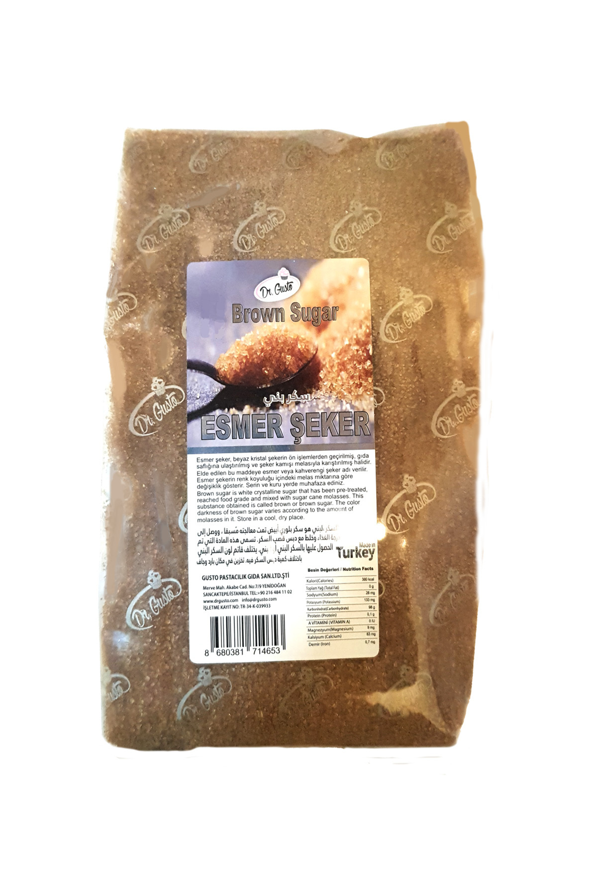Esmer Kahverengi Şeker 1 kg X 5 Adet