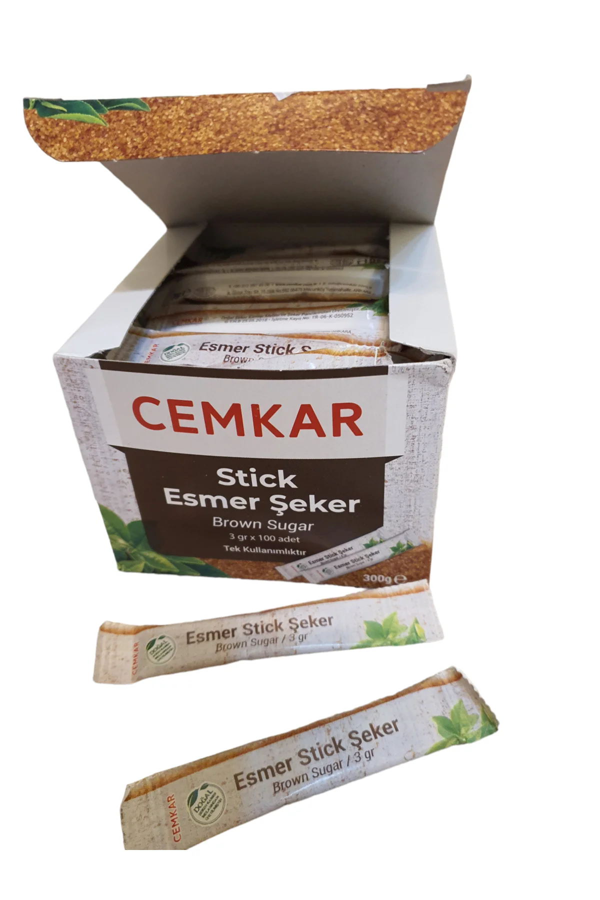 Esmer Stick Şeker 3gr 100 adet 36 Paket Koli