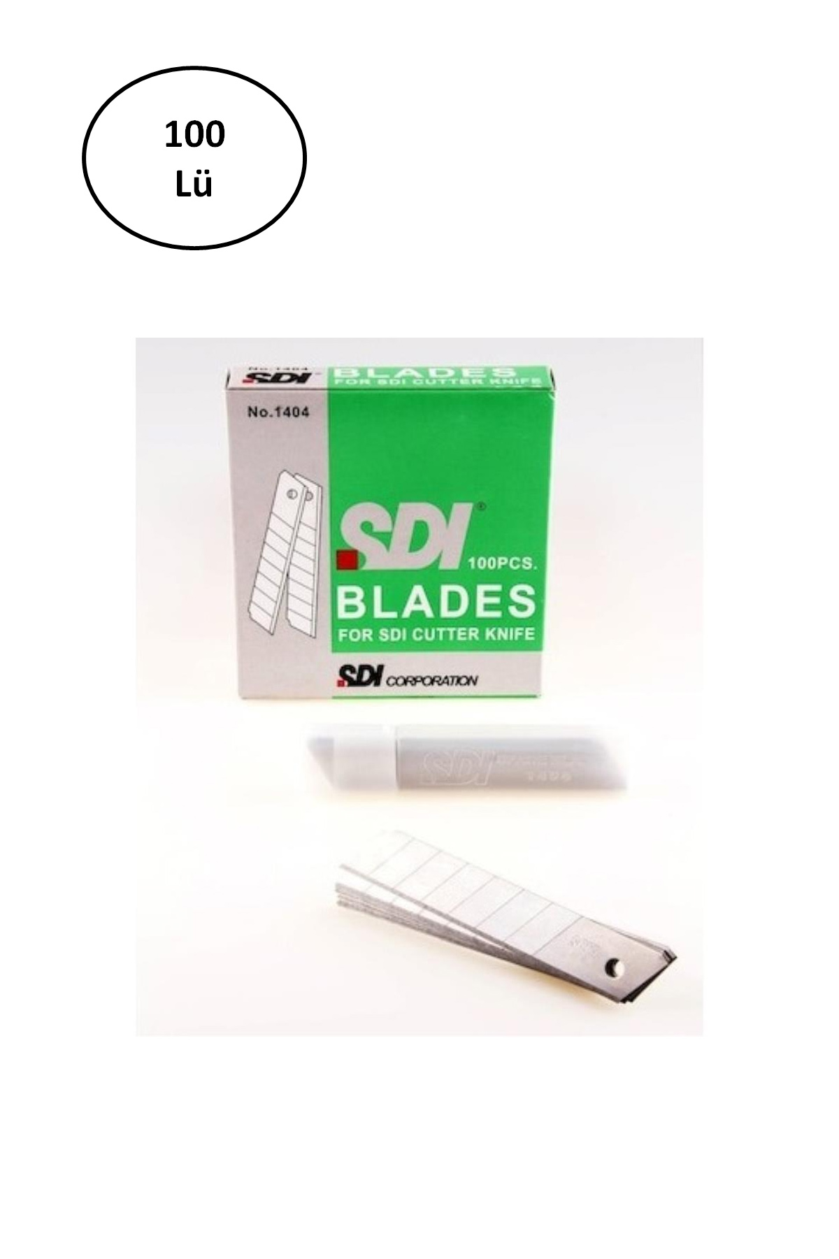 Esmo Sdi-1404 Geniş Maket Bıçağı Yedeği Paket 100 'Lü Esmo Sdi-1404 Geniş Maket Bıçağı Yedeği Paket 100 'Lü