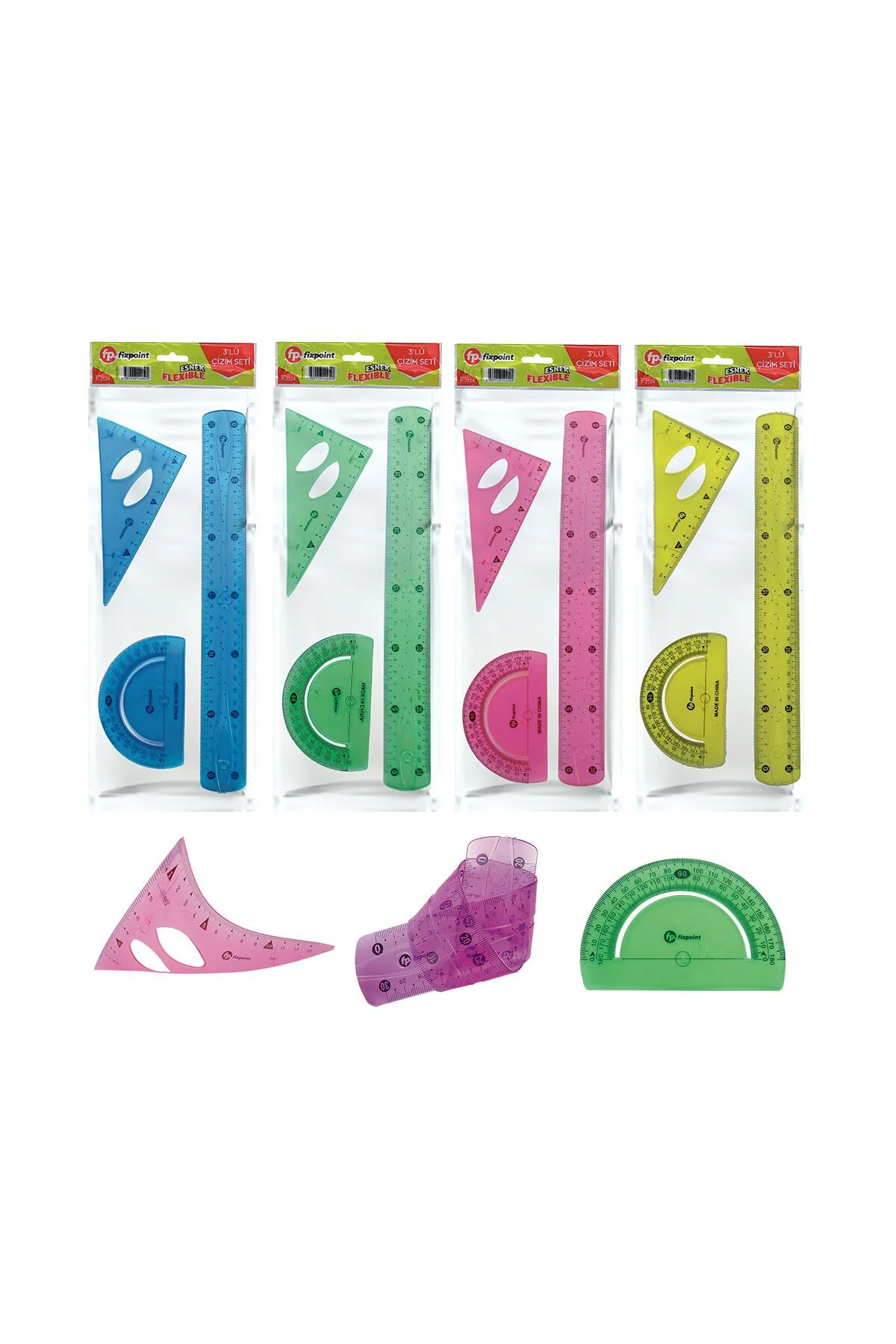 Esnek 3'lü Çizim Seti - P2524