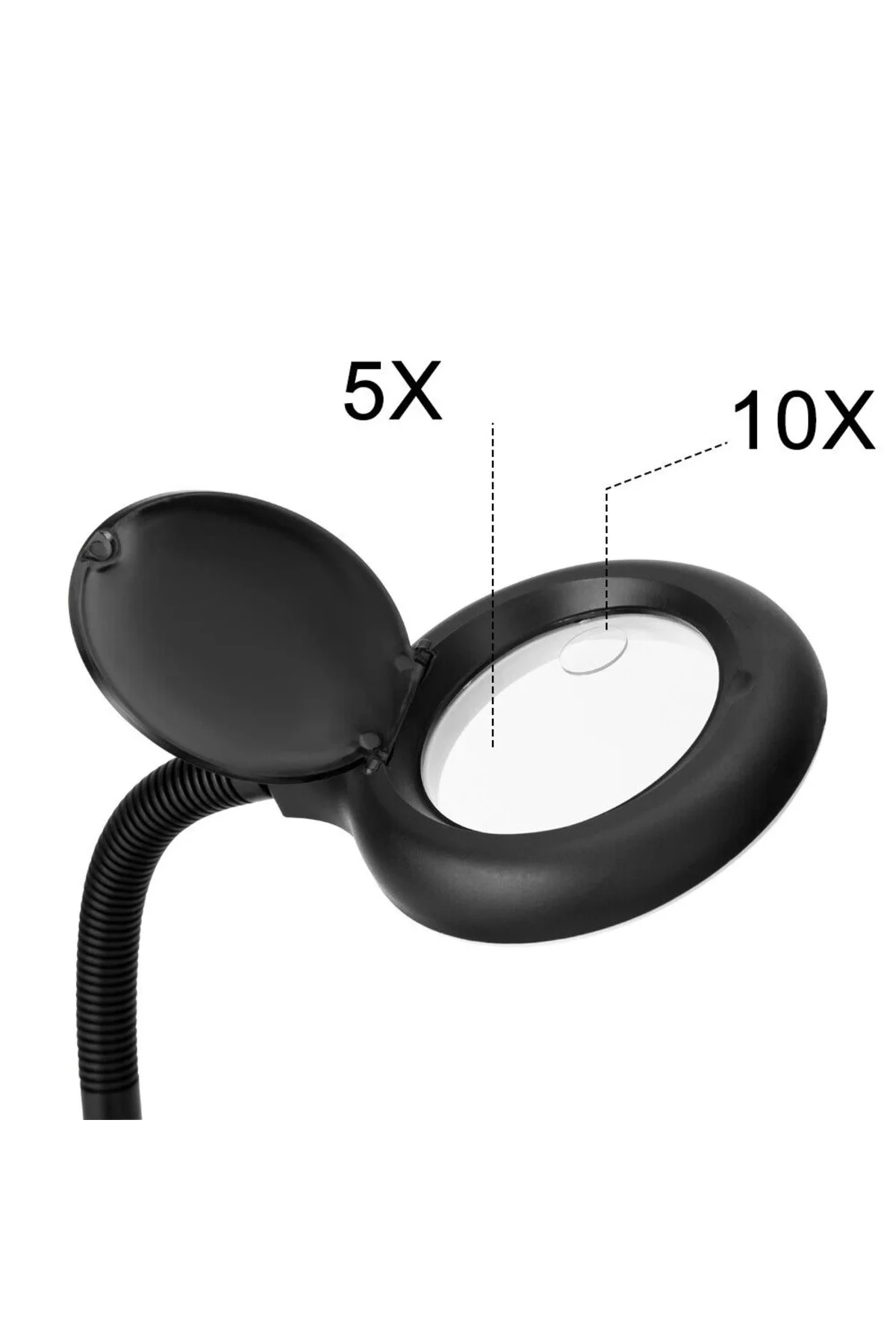 Esnek 5x /10x,40 Led Işıklı Büyüteç ,lamba Büyüteç Okuma, Çalışma