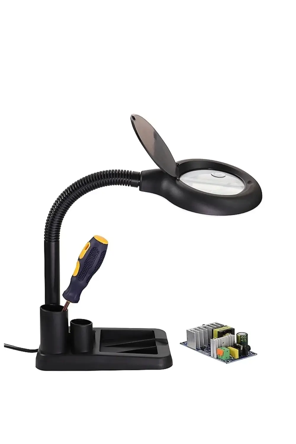 Esnek 5x /10x,40 Led Işıklı Büyüteç ,lamba Büyüteç Okuma, Çalışma