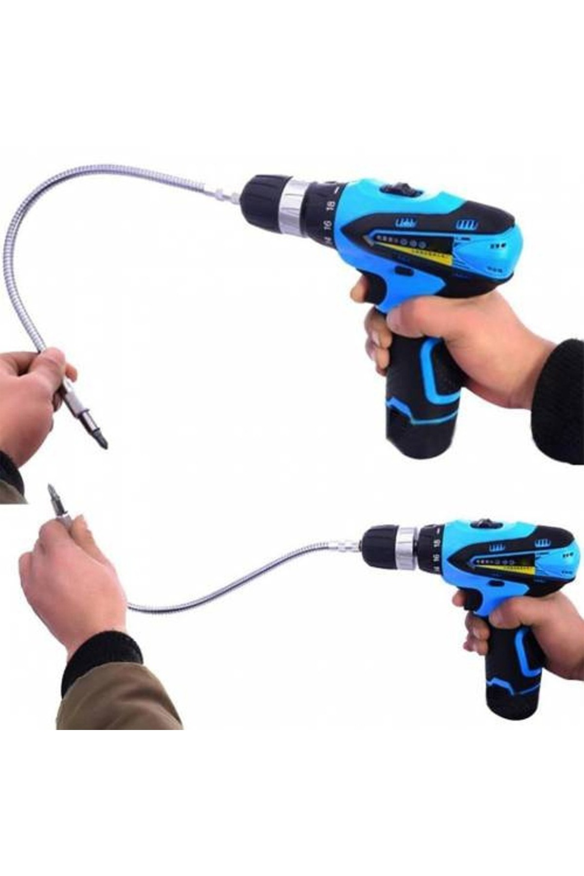 Esnek Bükülebilir Matkap Uzatma Hortumu 1/4 Bit Ucu – 400 mm Vidalama Aparatı Esnek Bükülebilir Matkap Uzatma Hortumu 1/4 Bit Ucu – 400 mm Vidalama Aparatı