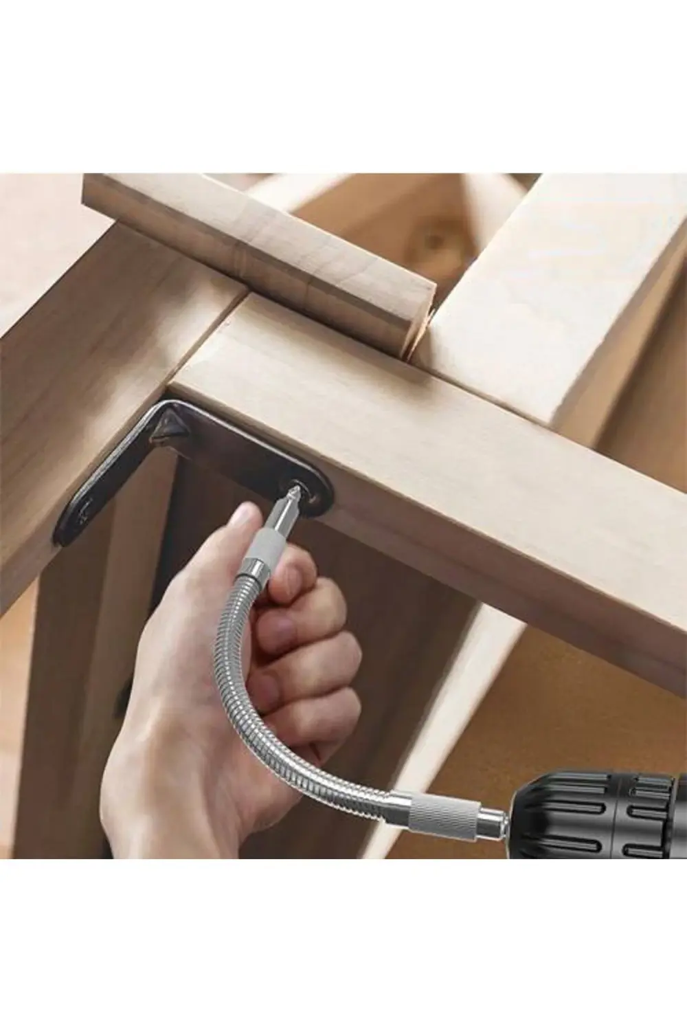 Esnek Bükülebilir Matkap Uzatma Hortumu 1/4 Bit Ucu – 400 mm Vida