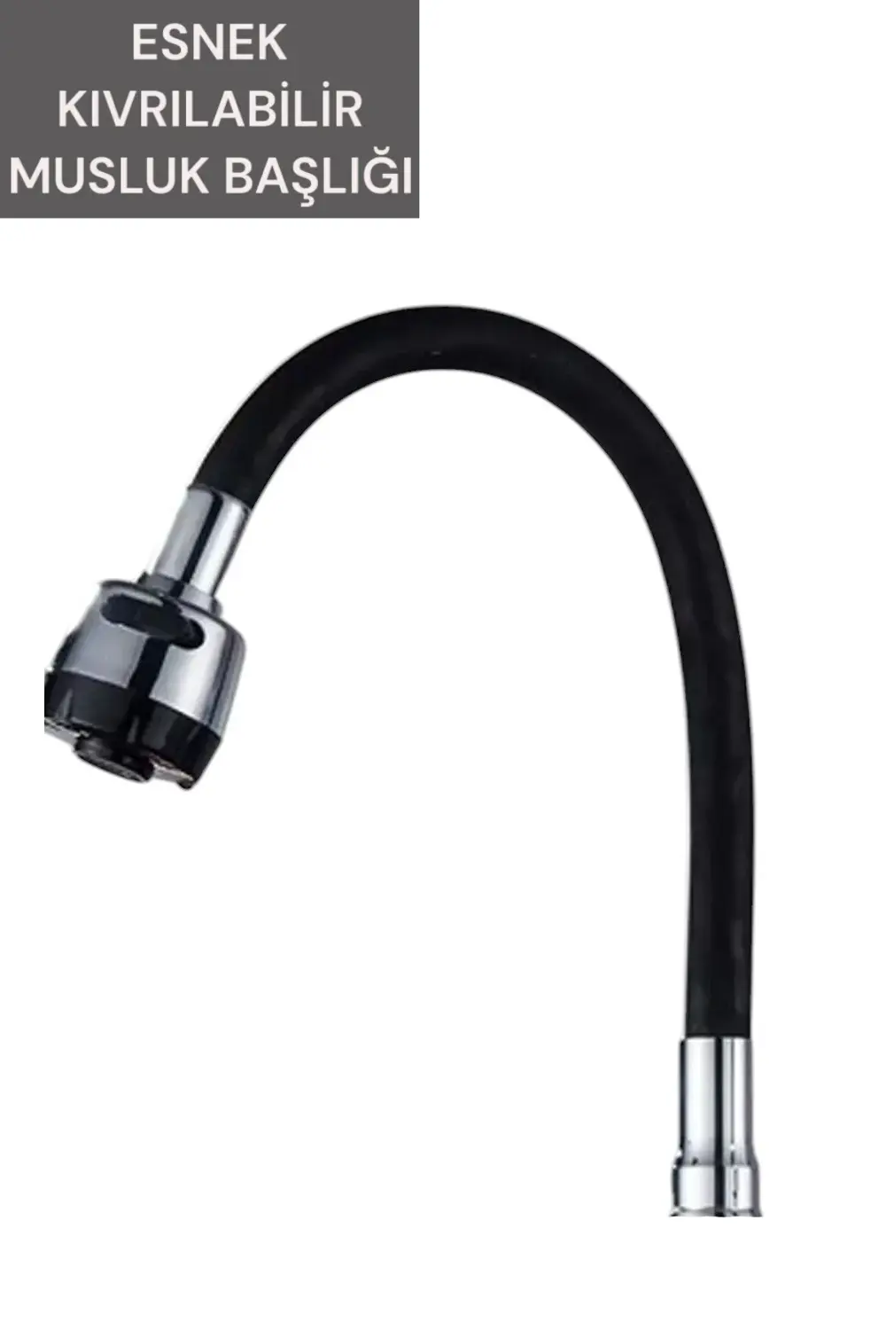 Esnek Kıvrılabilir Renkli Silikon Musluk Bataryası Başlığı Kubar