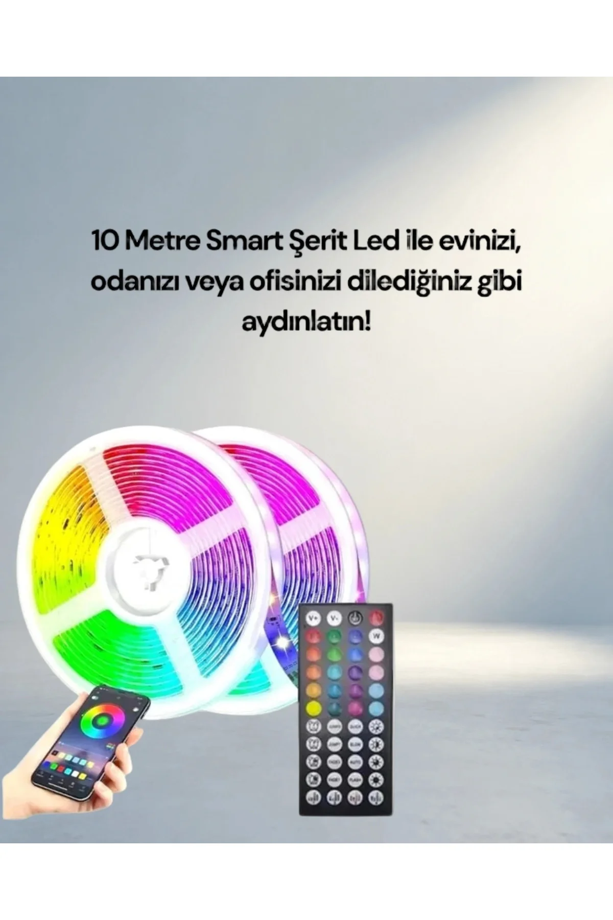 Esnek Su Geçirmez 10M Smart Şerit Led Oda Dekorasyonu Esnek Su Geçirmez 10M Smart Şerit Led Oda Dekorasyonu