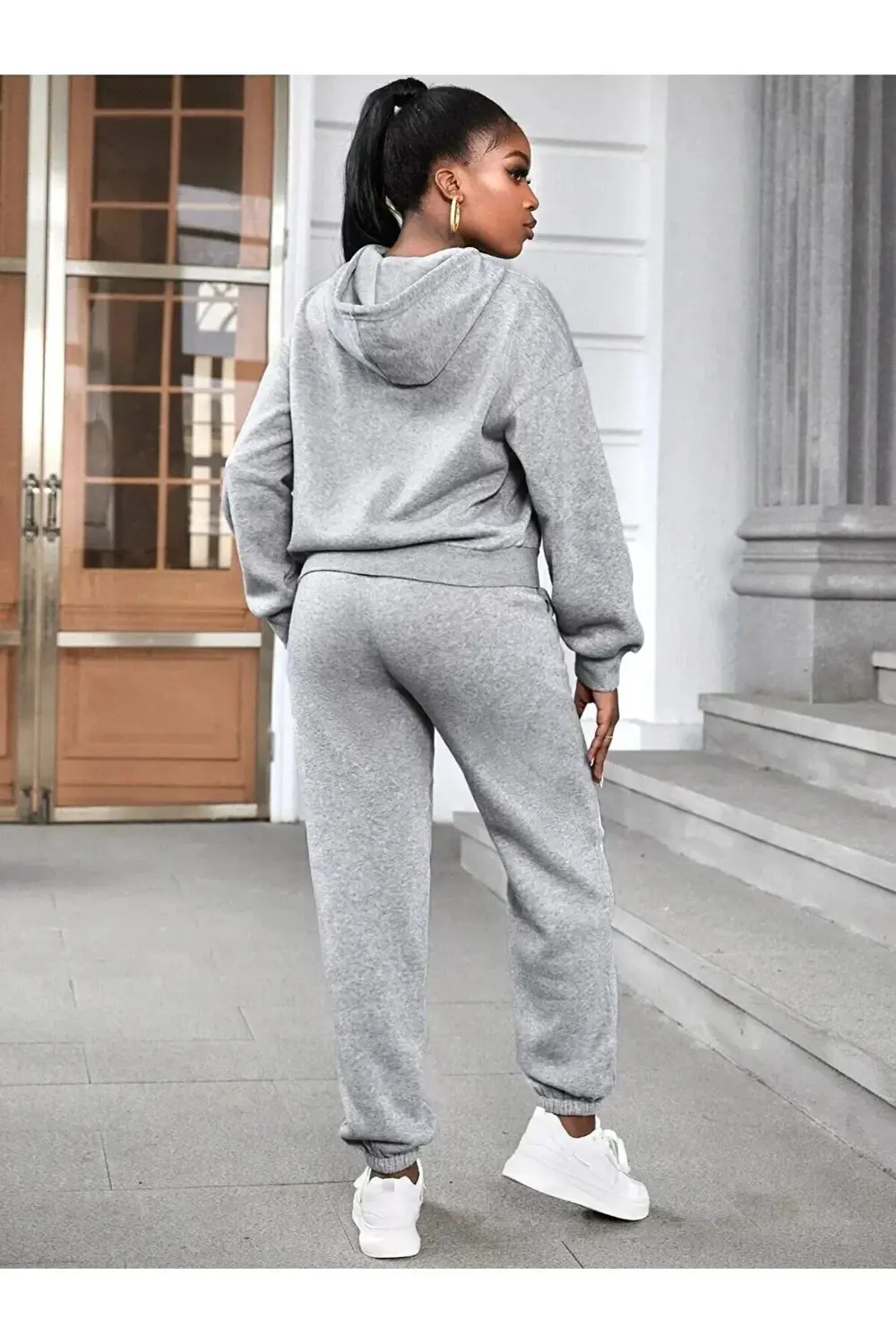 Eşofman Takımı Sweatshirt Jogger - Baskılı Oversize 3 Iplık Şardo