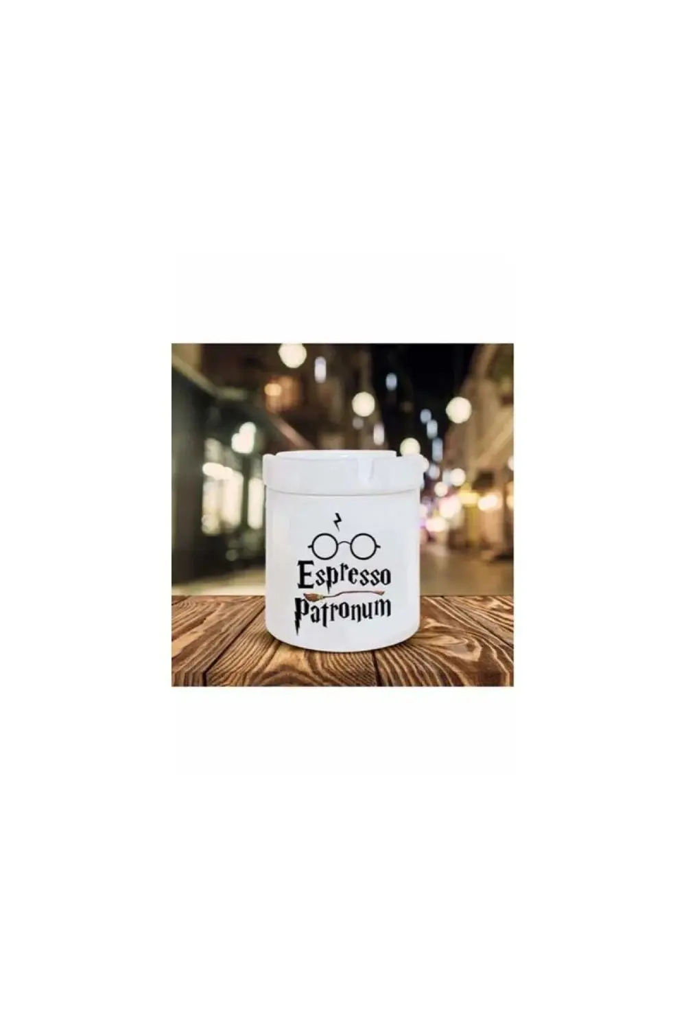 Espresso Patronum Baskılı Seramik Küllük
