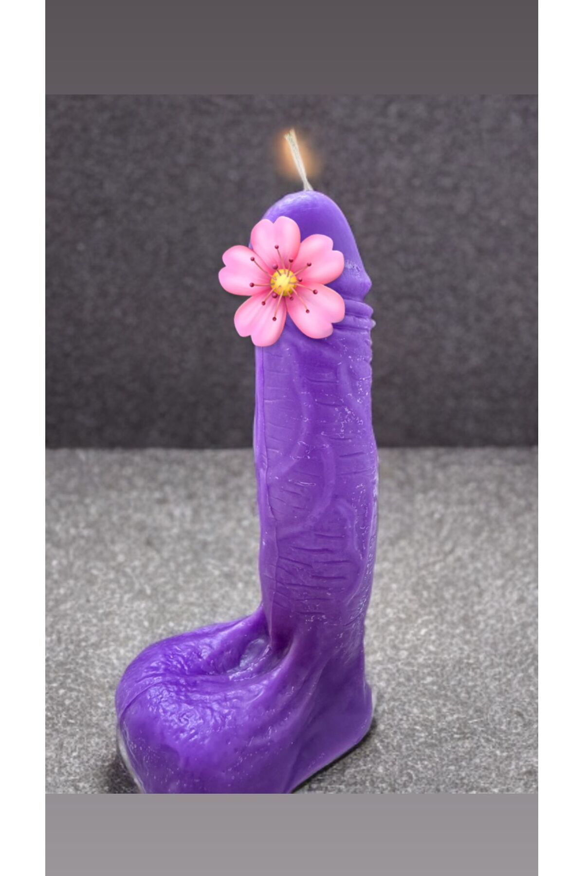 Aresmumatölyesi  Esprili Dekoratif 15 Cm Penis Şeklinde Mum