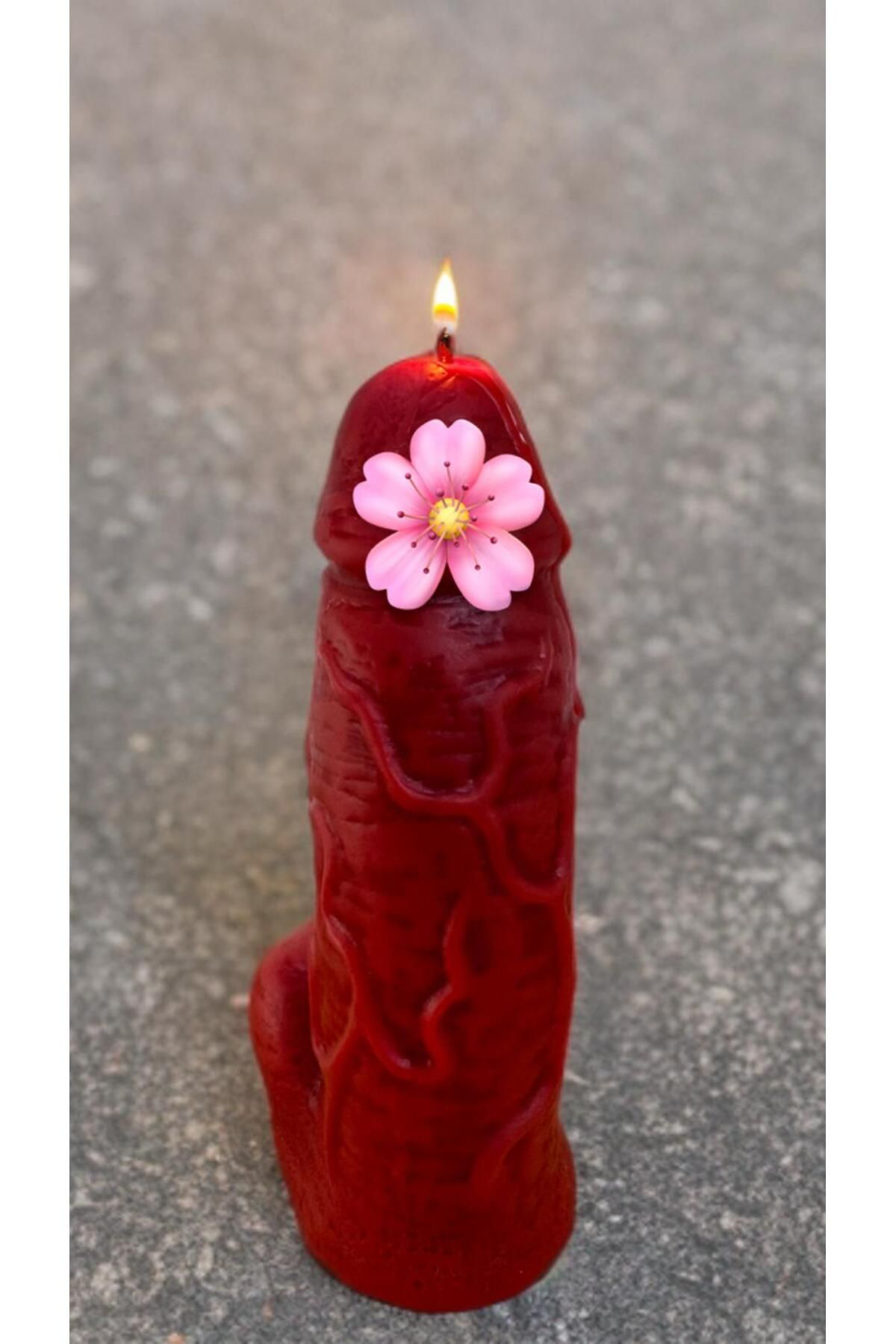 Aresmumatölyesi  Esprili Kalın 15 Cm Dekoratif Mum (200Gr)