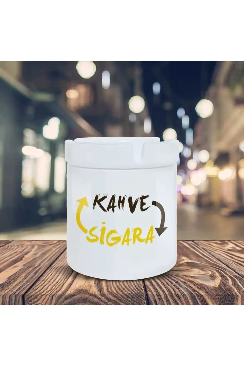 Esprili Küllük Karma Döngü Baskılı Kül Tablası K-170