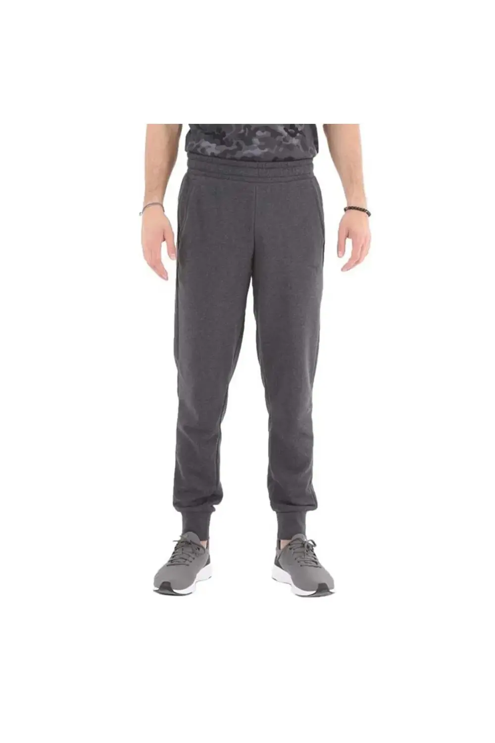 ESS LOGO PANTS TR CL DARK GRAY HEATHER-C ERKEK PANTOLON