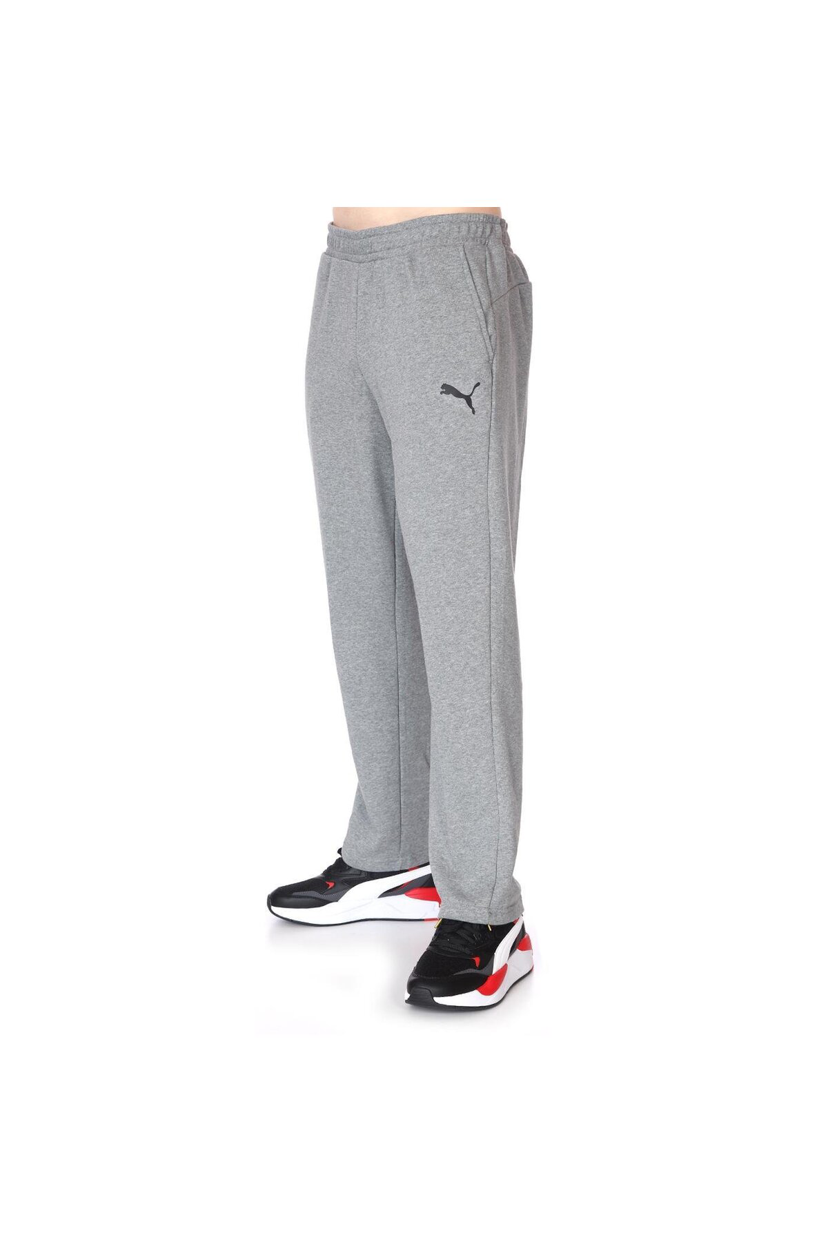 Puma Ess Logo Pants Tr Op Medium Gray Heather Erkek Eşofman Altı