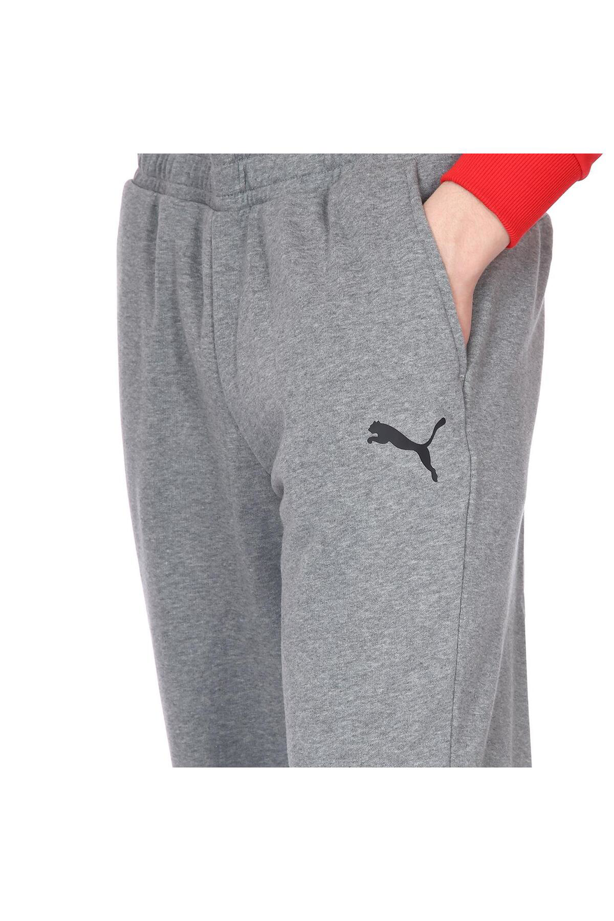 Puma Ess Logo Pants Tr Op Medium Gray Heather Erkek Eşofman Altı