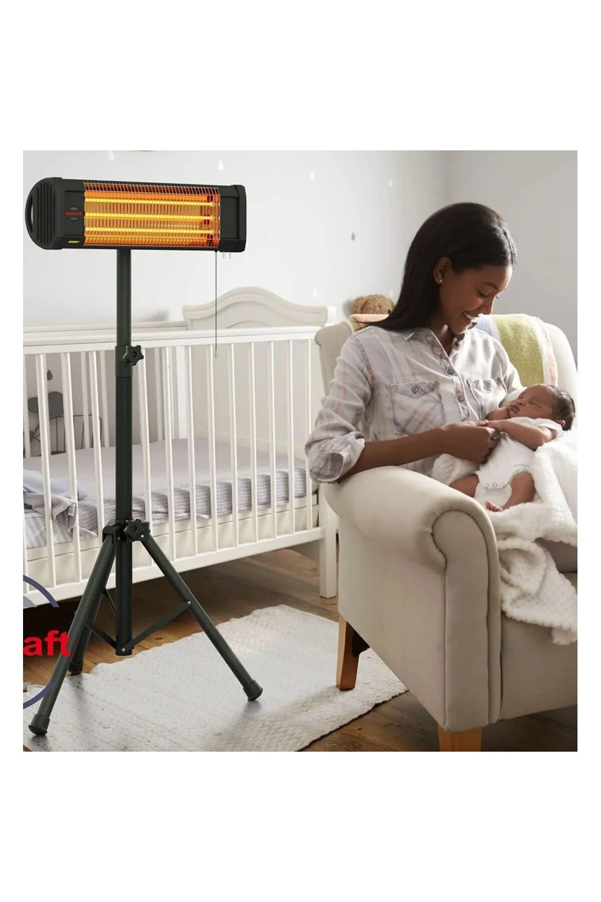 Essby Elektrikli Isıtıcı, Kızılötesi Isıtıcı, Duvar Isıtıcısı, Te