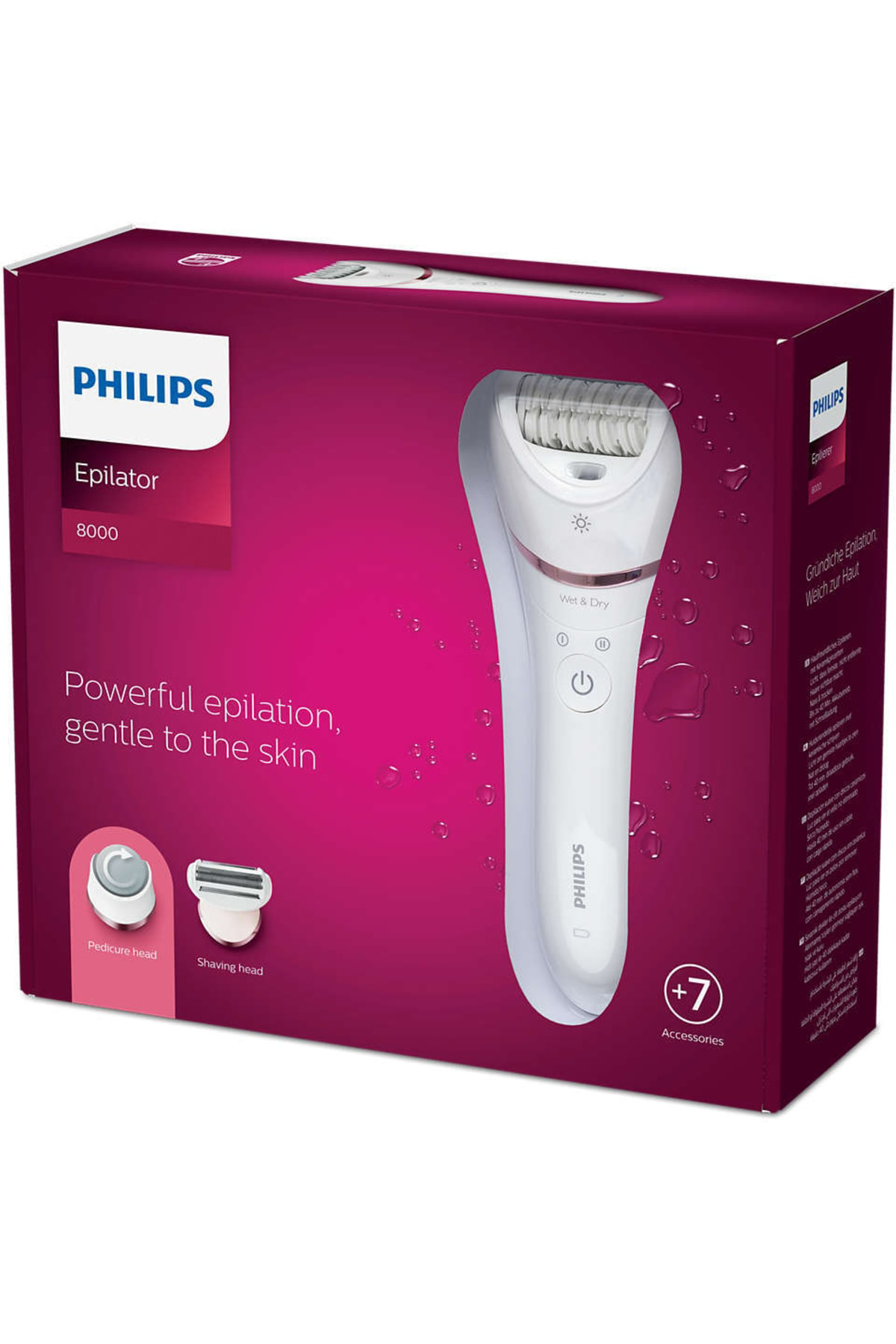 Philips Essential Elite Plus 7'Li, Törpü Başlikli, İslak Kuru Epilasyon A