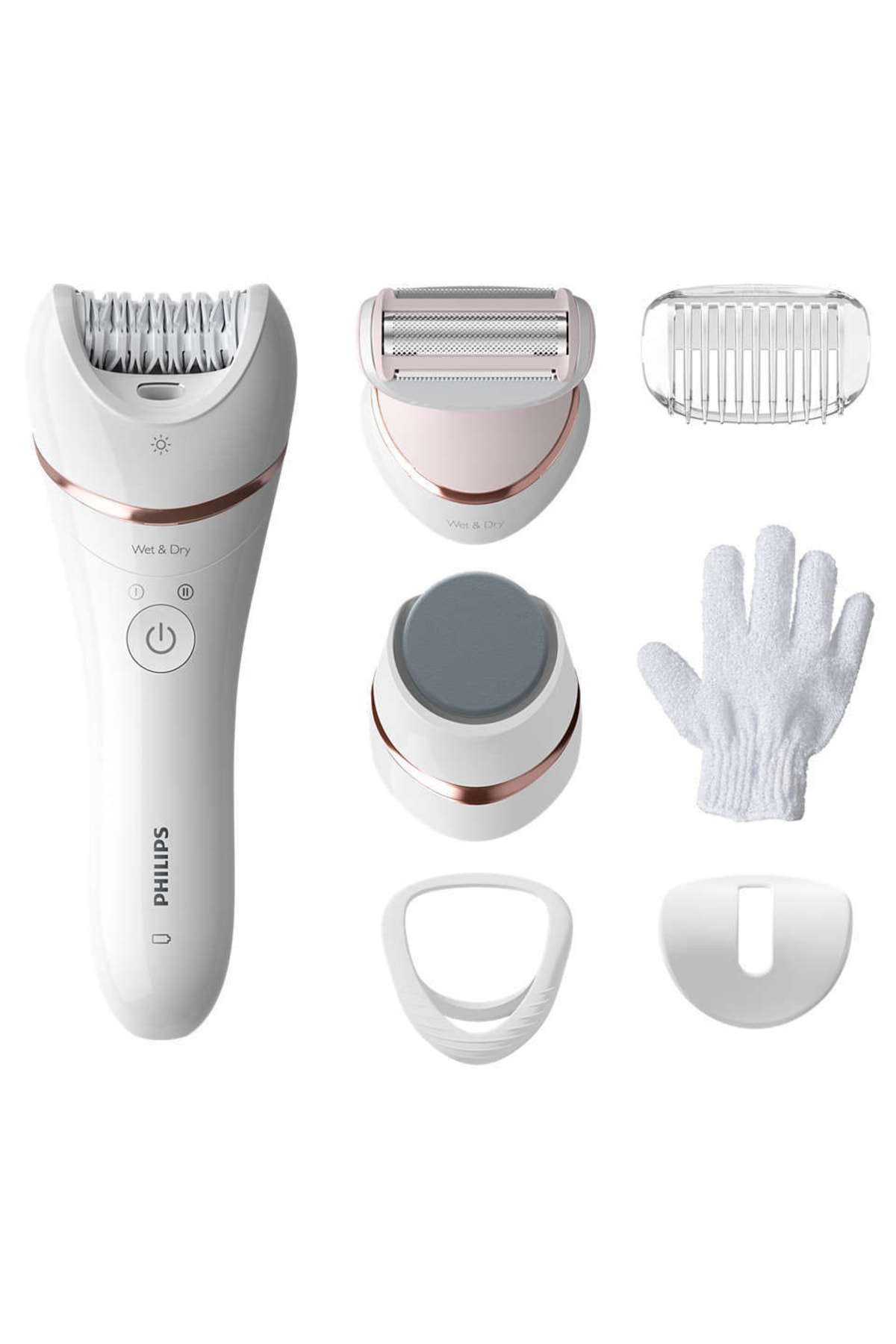 Philips Essential Elite Plus 7'Li, Törpü Başlikli, İslak Kuru Epilasyon A