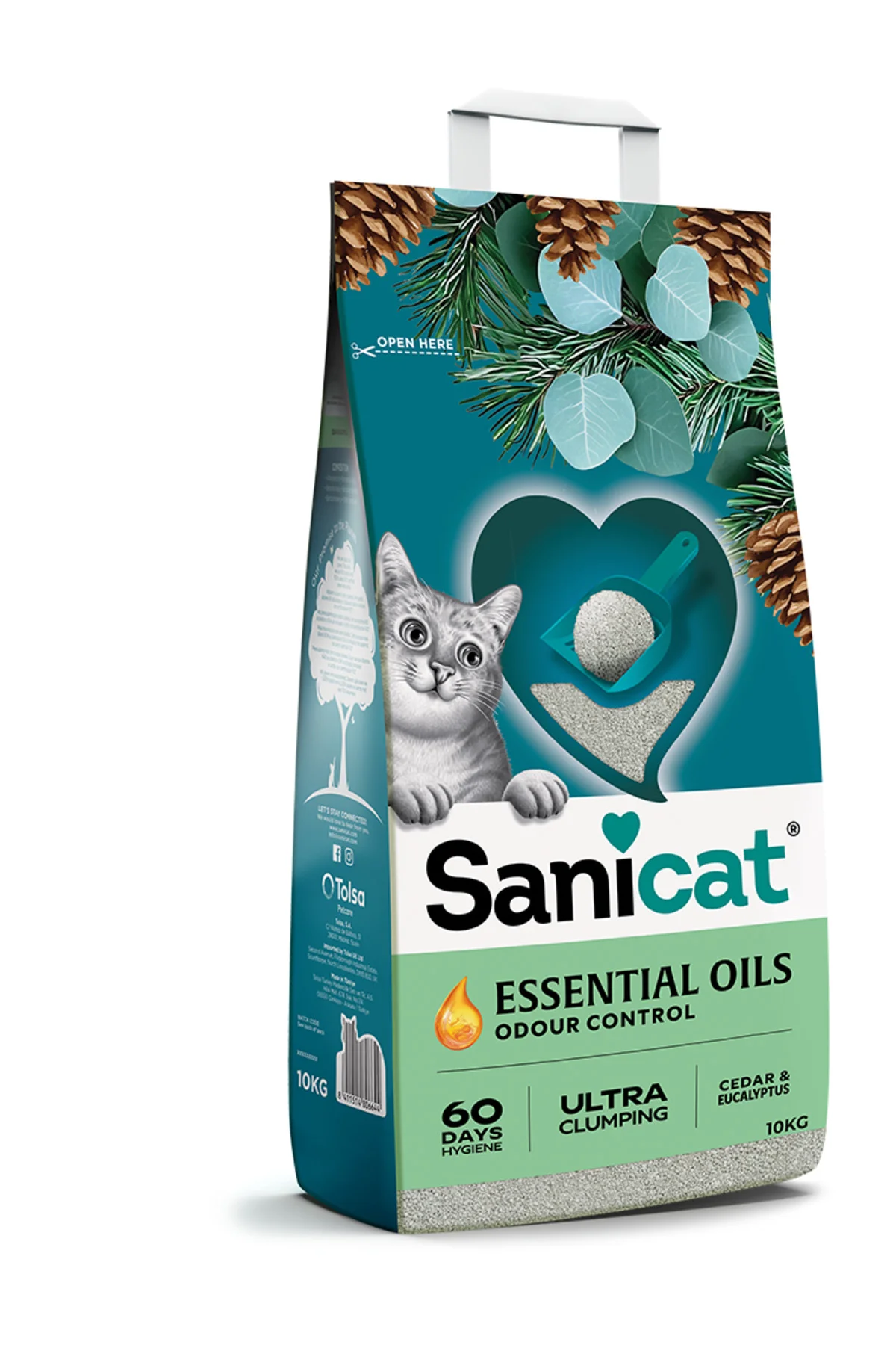 Essential Oils Sedir Ağacı ve Okaliptus Kokulu Kedi Kumu 10kg Essential Oils Sedir Ağacı ve Okaliptus Kokulu Kedi Kumu 10kg