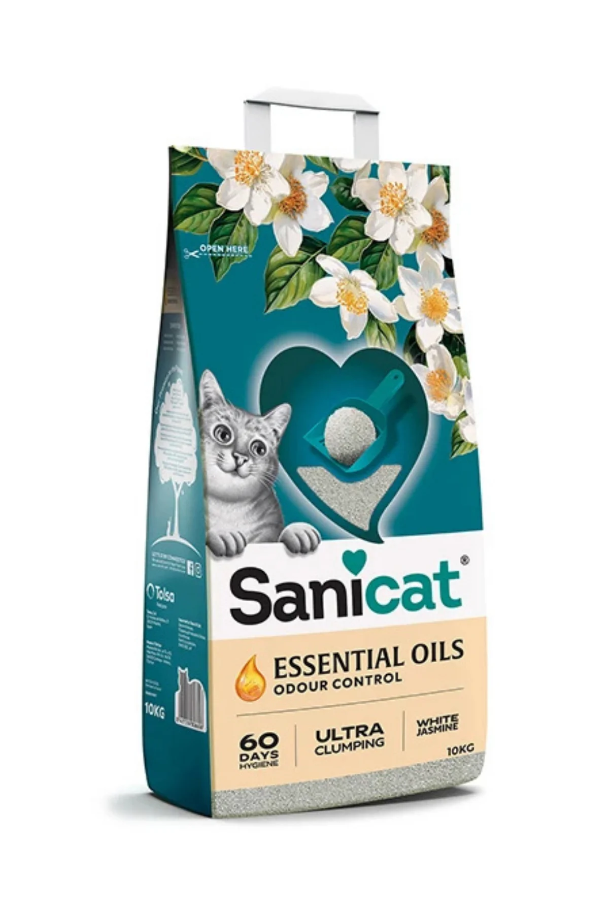 Essential Oils Yasemin Kokulu Tozsuz Topaklanan Kedi Kumu 10Kg