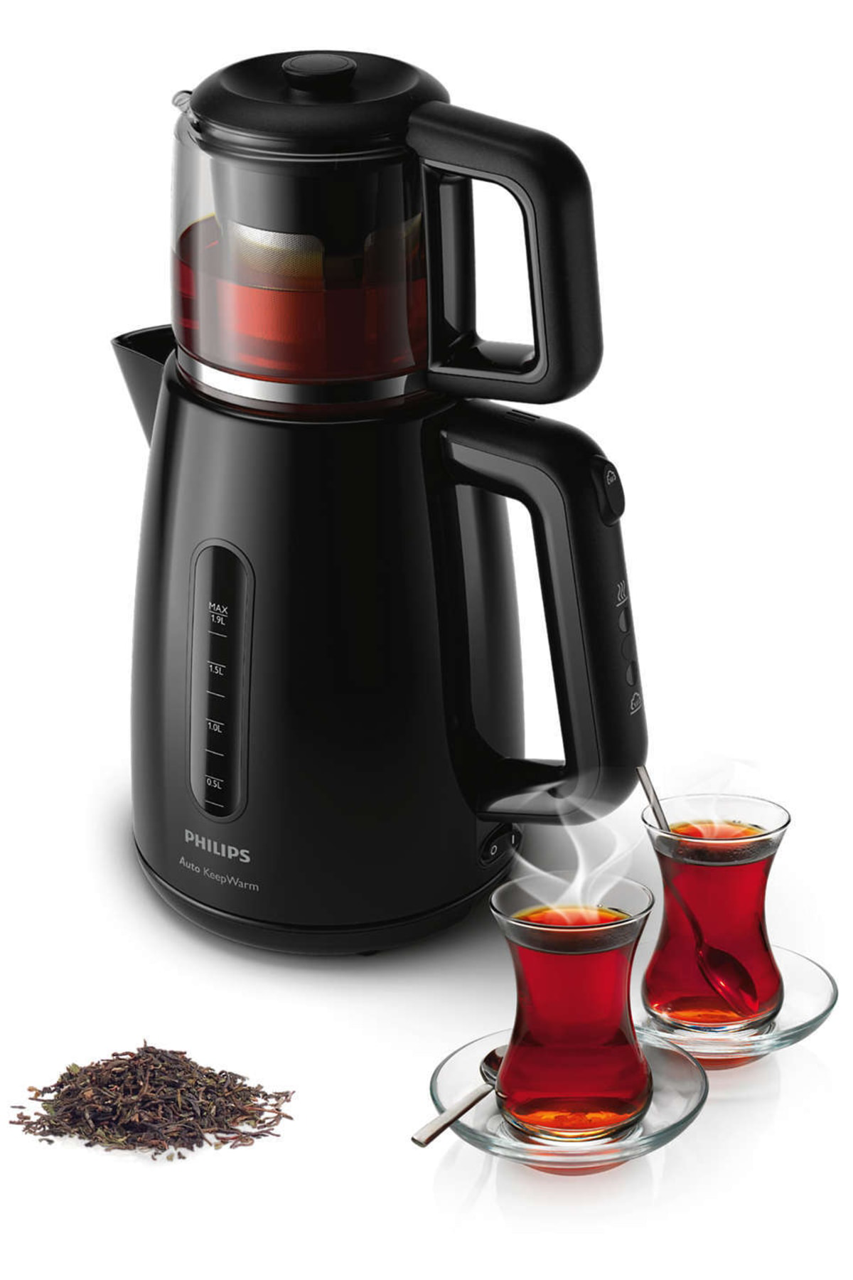 Essential Series Collection 1700 W Cam Demlikli Çay Makinesi, Siy