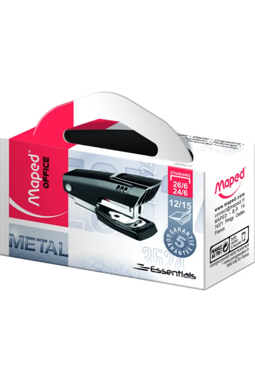 Essentials Metal Mini 24/6 Zımba Makinası Siyah 3154143524118