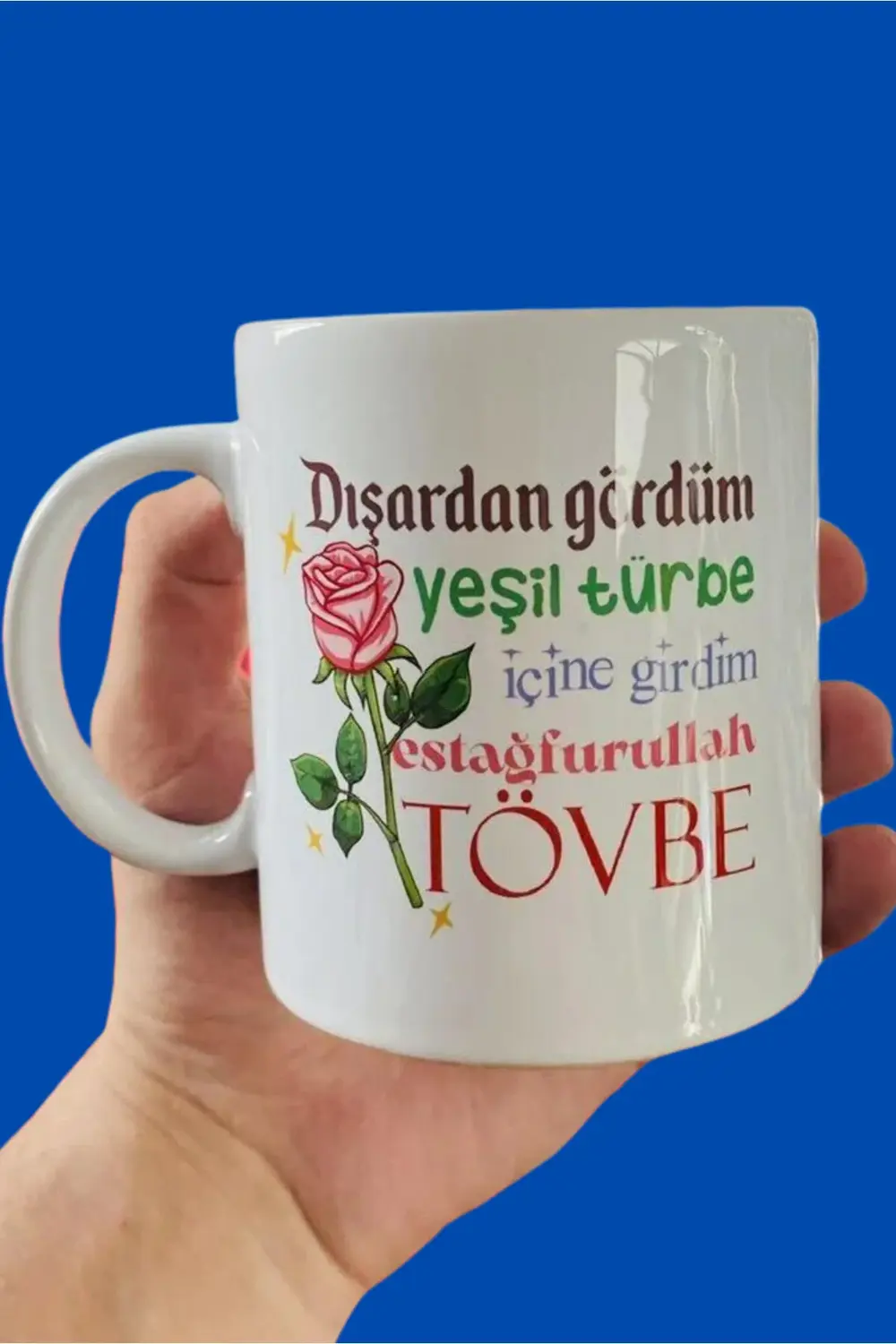 Estağfurullah Tövbe Kızılcık Kupa Bardak