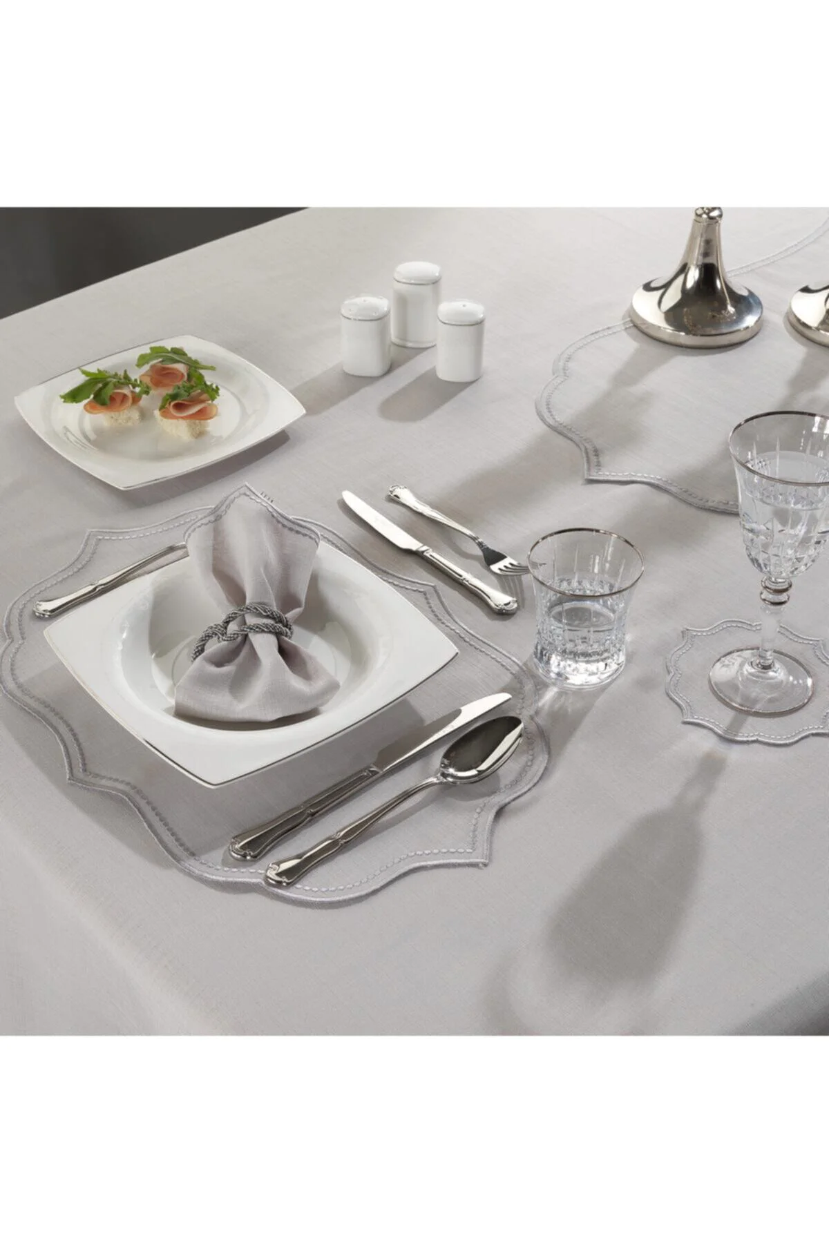 Ester 2'li Peçete Gri/silver