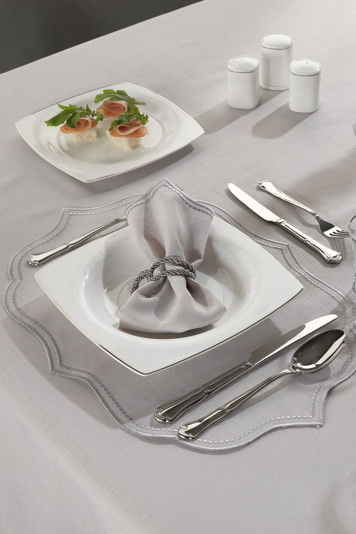 Ester 2'li Peçete Gri/silver