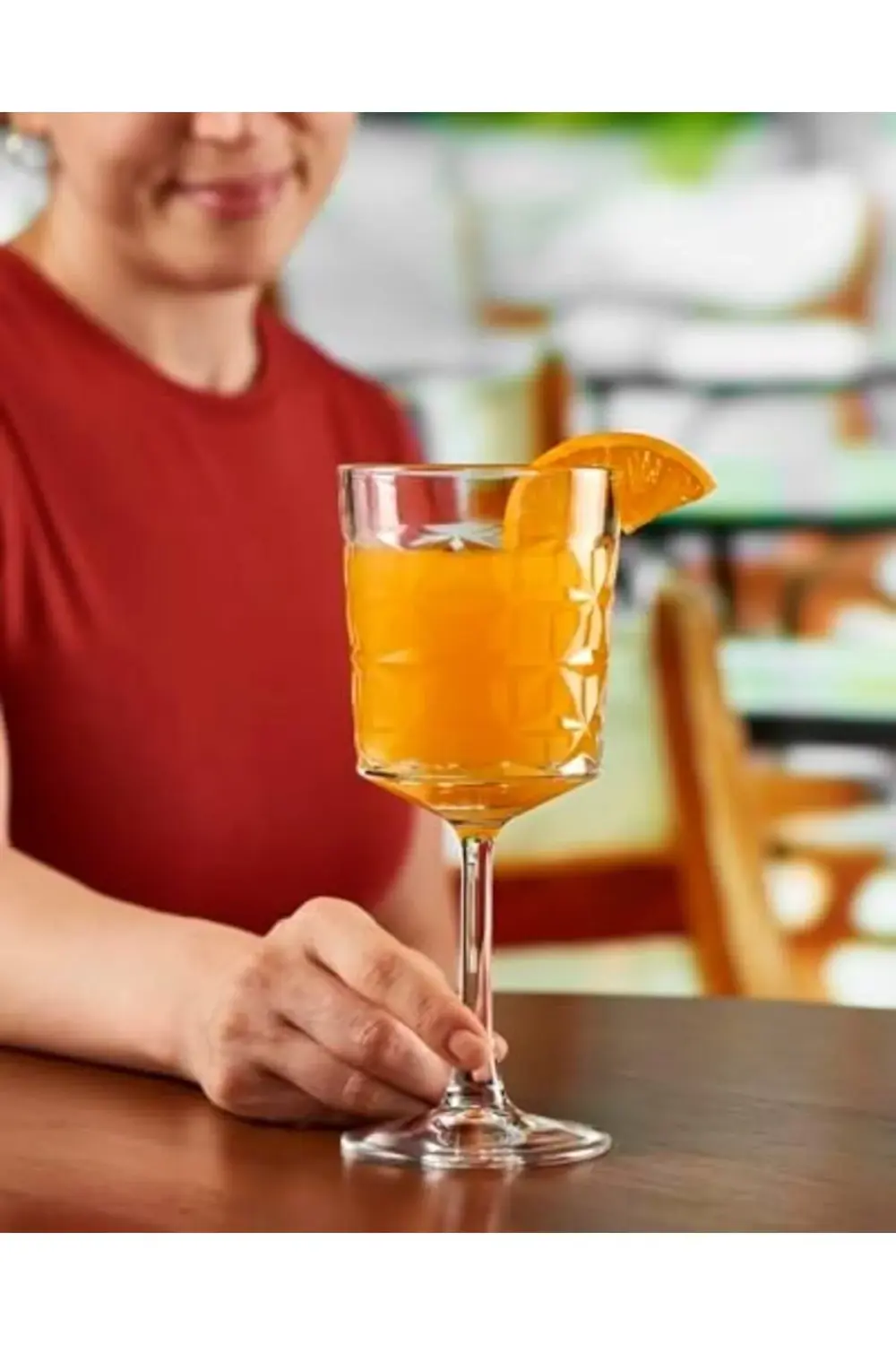 Estrella Şarap Kadehi 34 cc Damla Logo, PB-440457, Şeffaf 1185222