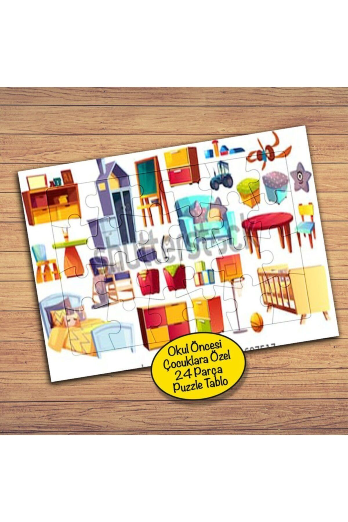 Cnpromosyon Eşya-Nesneleri Taniyalim 24 Parça Çocuklara Özel Yapboz Tablo-751
